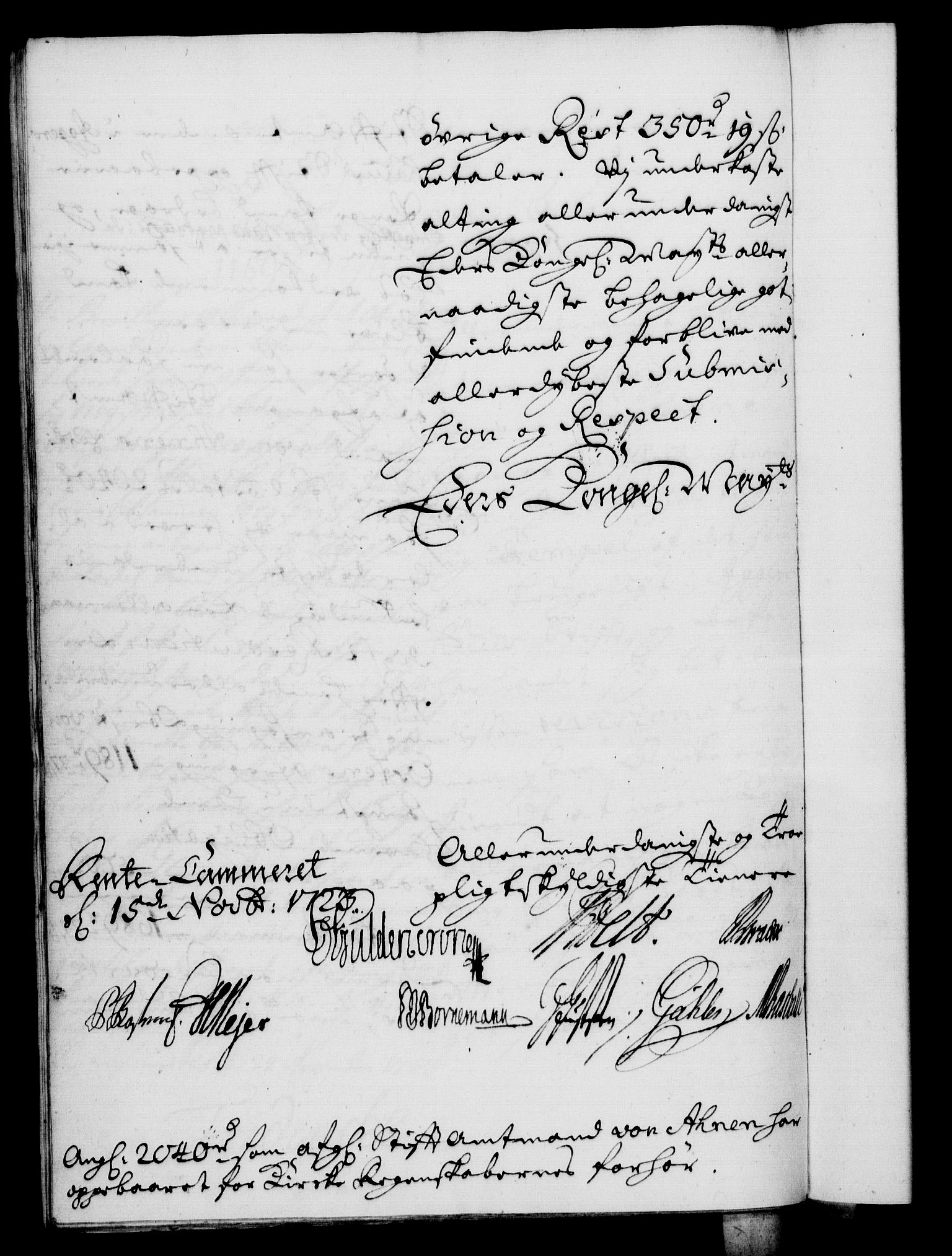 Rentekammeret, Kammerkanselliet, RA/EA-3111/G/Gf/Gfa/L0006: Norsk relasjons- og resolusjonsprotokoll (merket RK 52.6), 1723, p. 1306