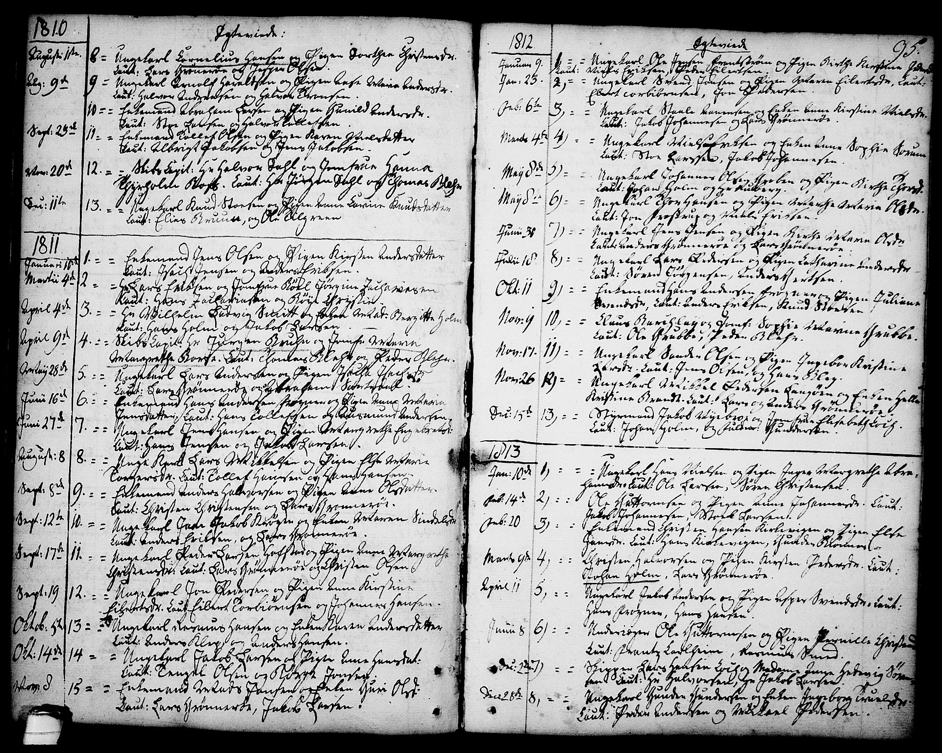 Brevik kirkebøker, SAKO/A-255/F/Fa/L0003: Parish register (official) no. 3, 1764-1814, p. 95