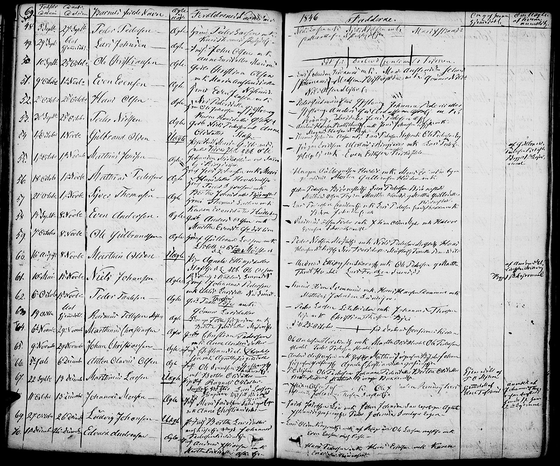 Nes prestekontor, Hedmark, AV/SAH-PREST-020/K/Ka/L0003: Parish register (official) no. 3, 1827-1851, p. 69