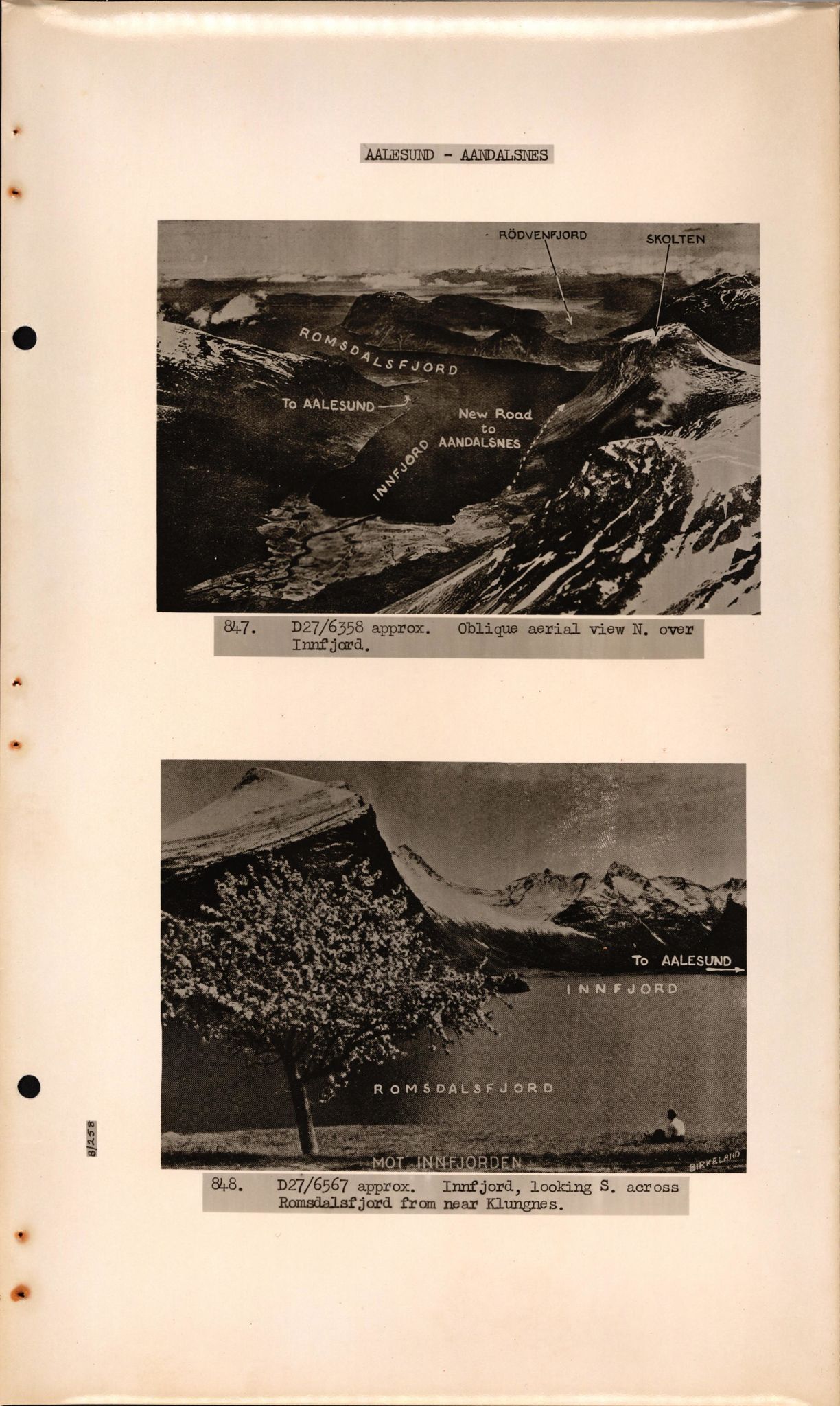 Forsvaret, Forsvarets overkommando II, AV/RA-RAFA-3915/D/Dd/L0018: Sør-Norge, veier, 1943-1945, p. 690