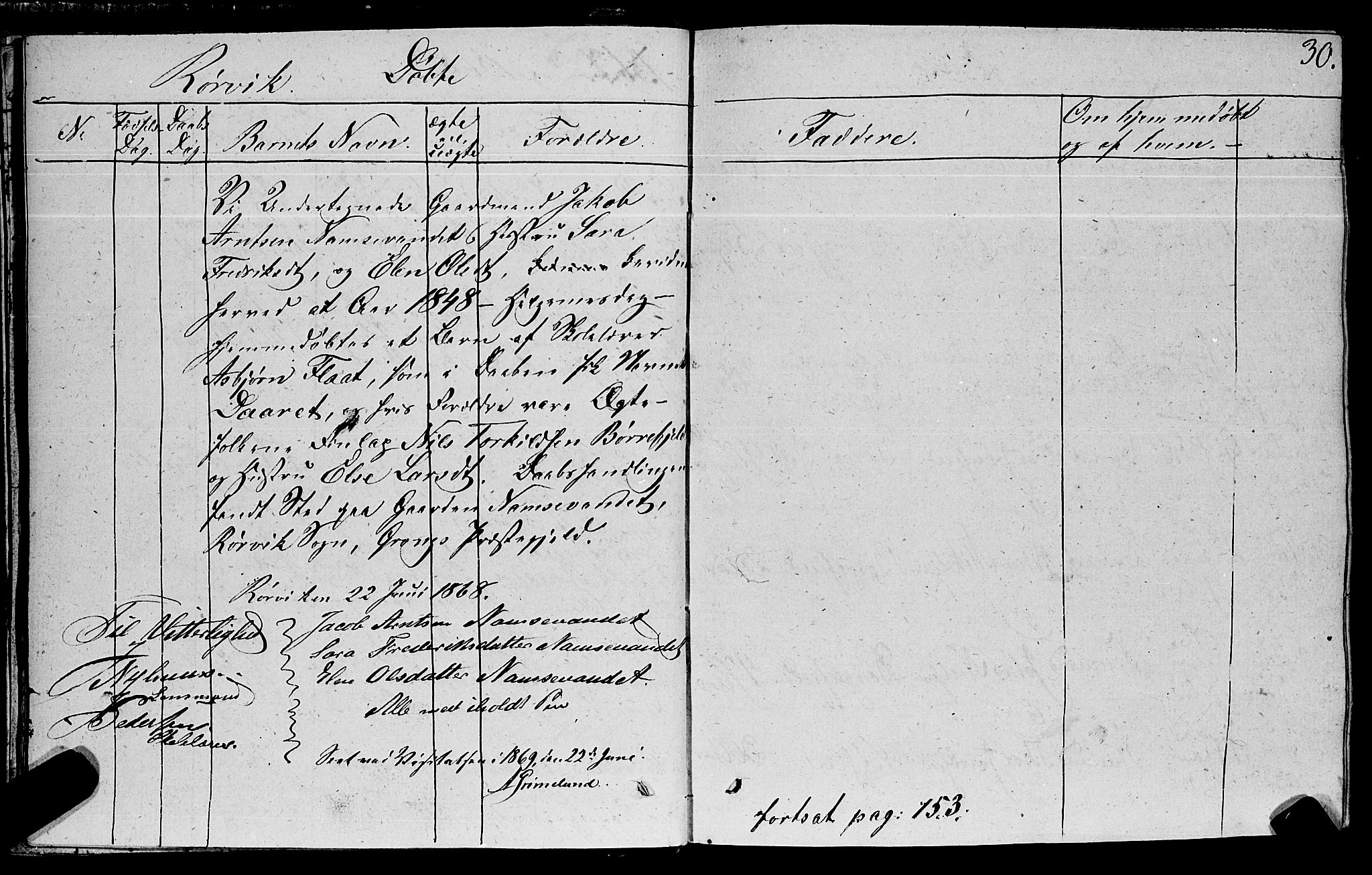 Ministerialprotokoller, klokkerbøker og fødselsregistre - Nord-Trøndelag, AV/SAT-A-1458/762/L0538: Parish register (official) no. 762A02 /1, 1833-1879, p. 30