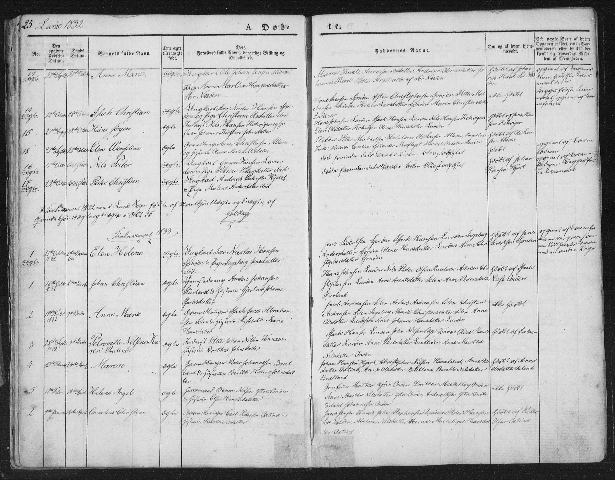Ministerialprotokoller, klokkerbøker og fødselsregistre - Nordland, AV/SAT-A-1459/839/L0565: Parish register (official) no. 839A02, 1825-1862, p. 25