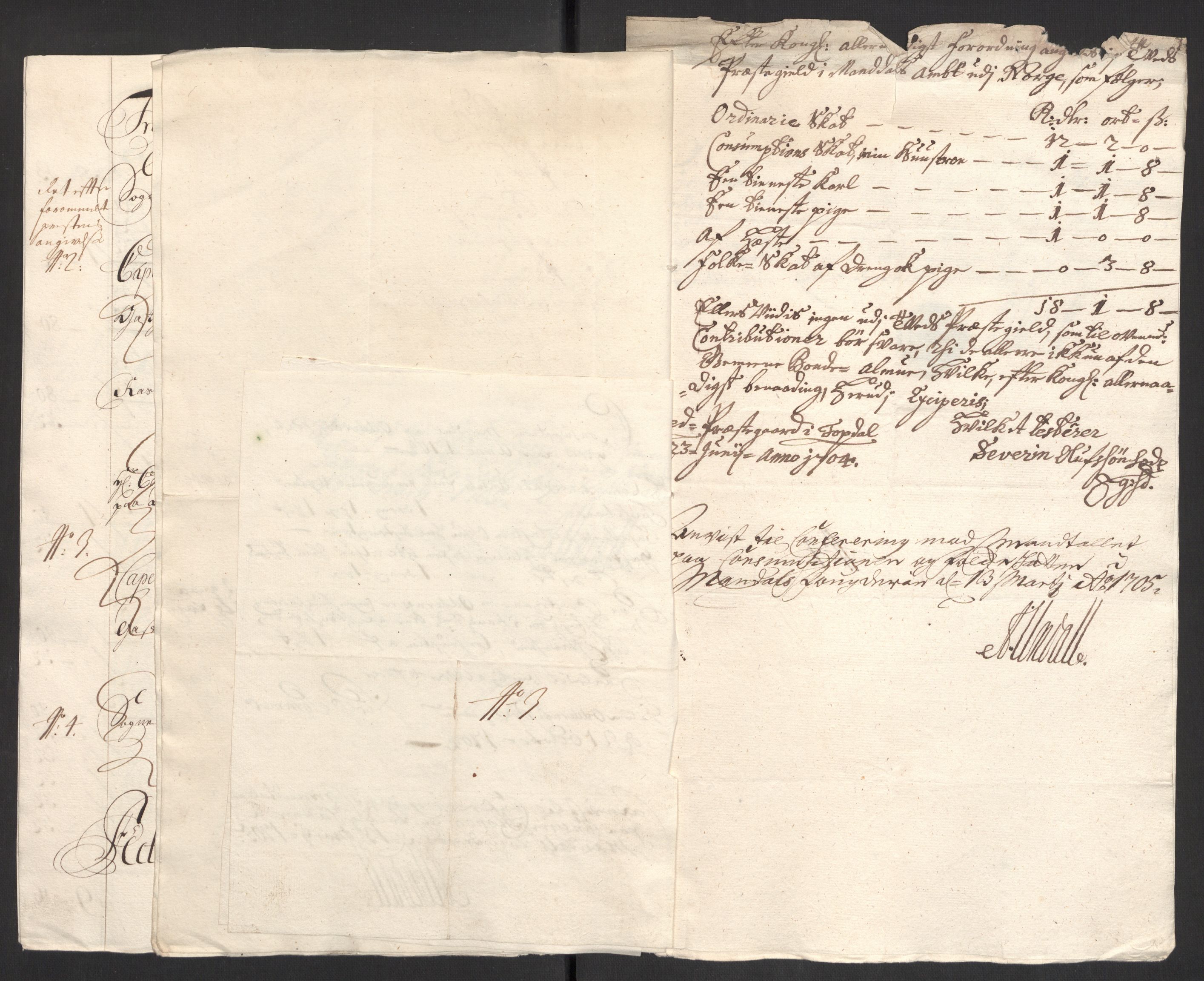 Rentekammeret inntil 1814, Reviderte regnskaper, Fogderegnskap, RA/EA-4092/R43/L2550: Fogderegnskap Lista og Mandal, 1703-1704, p. 319