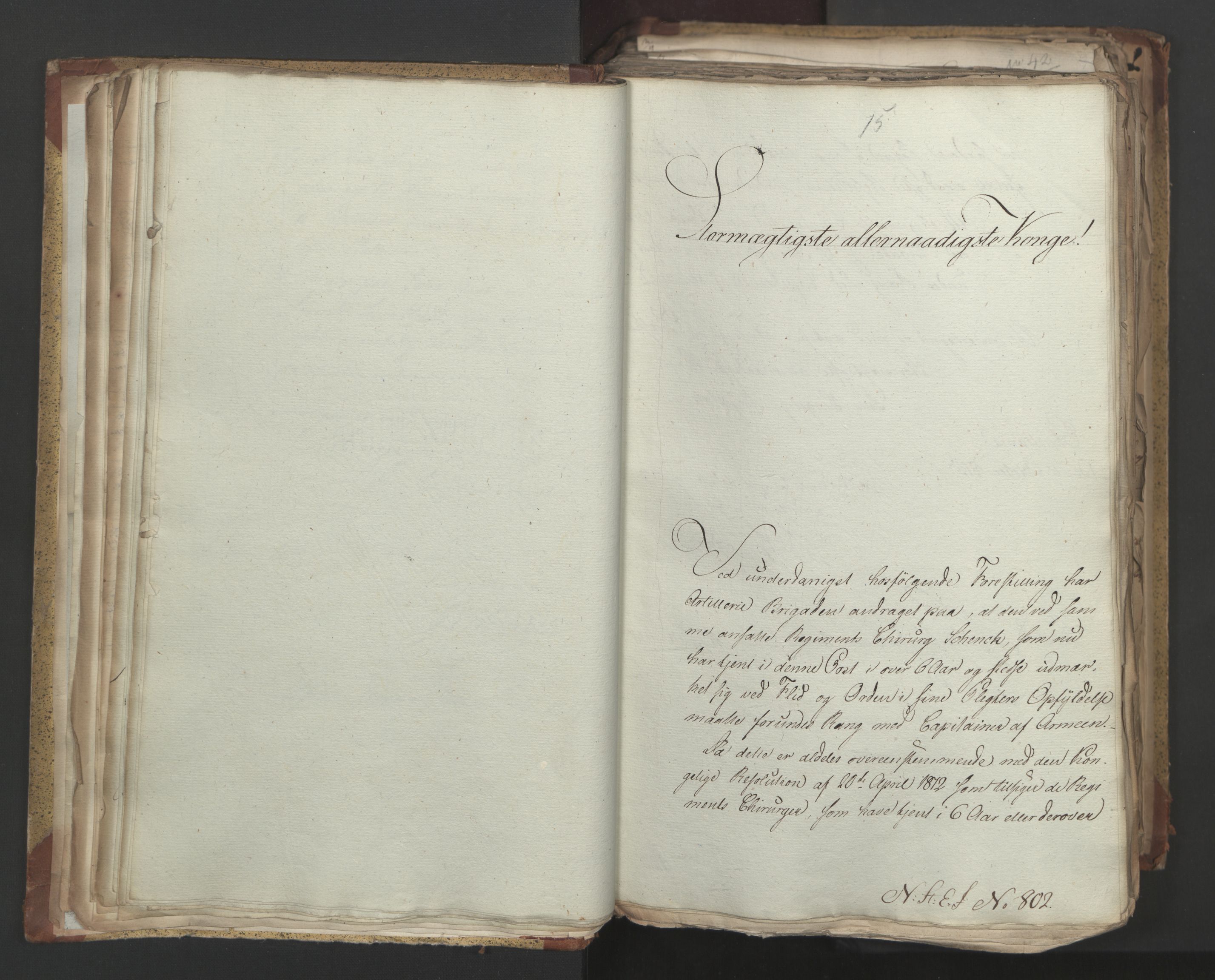 Statsrådsavdelingen i Stockholm, AV/RA-S-1003/D/Da/L0004: Regjeringsinnstillinger nr. 788-999, 1815, p. 37