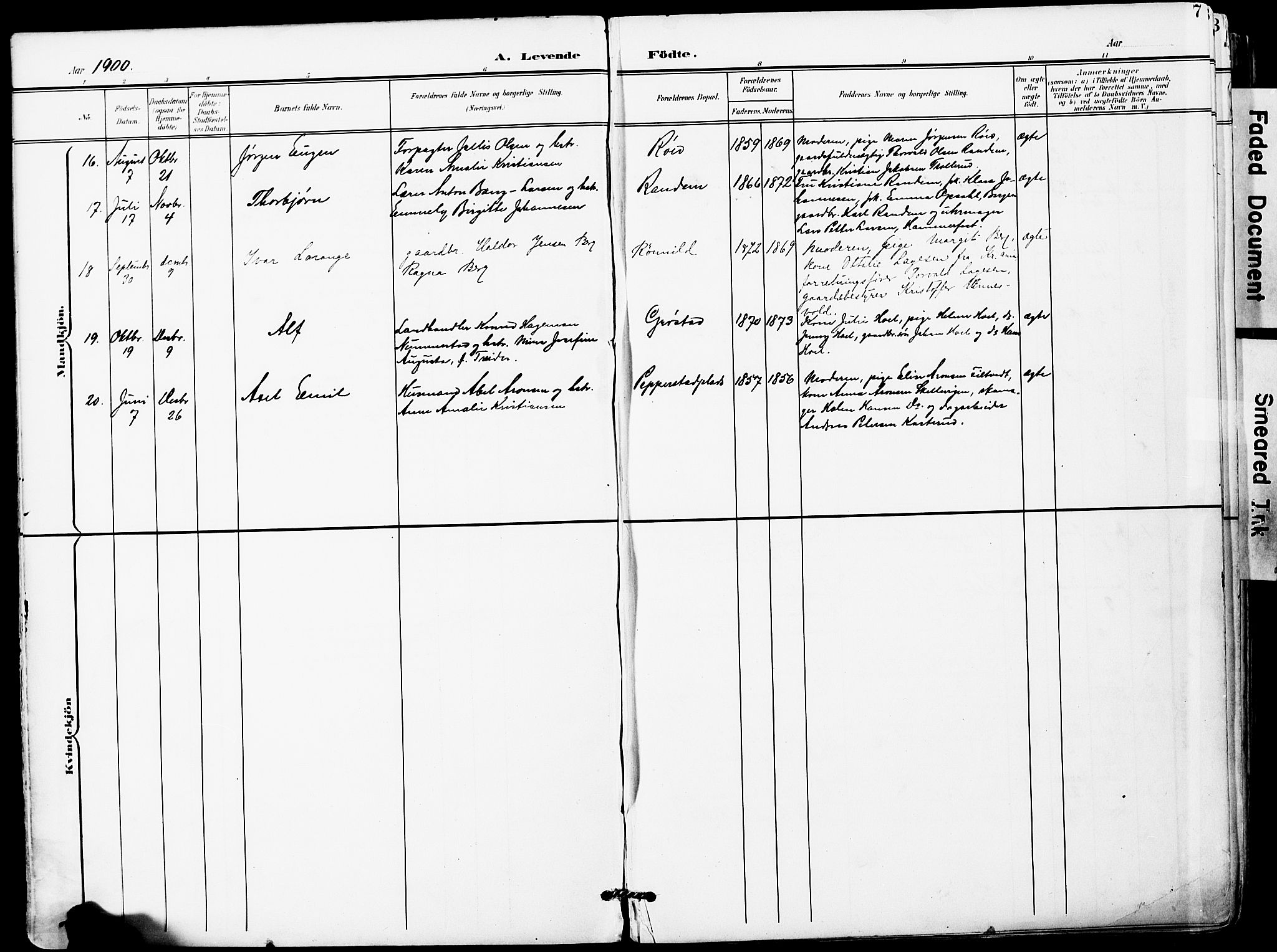 Vestby prestekontor Kirkebøker, AV/SAO-A-10893/F/Fa/L0010: Parish register (official) no. I 10, 1900-1926, p. 7