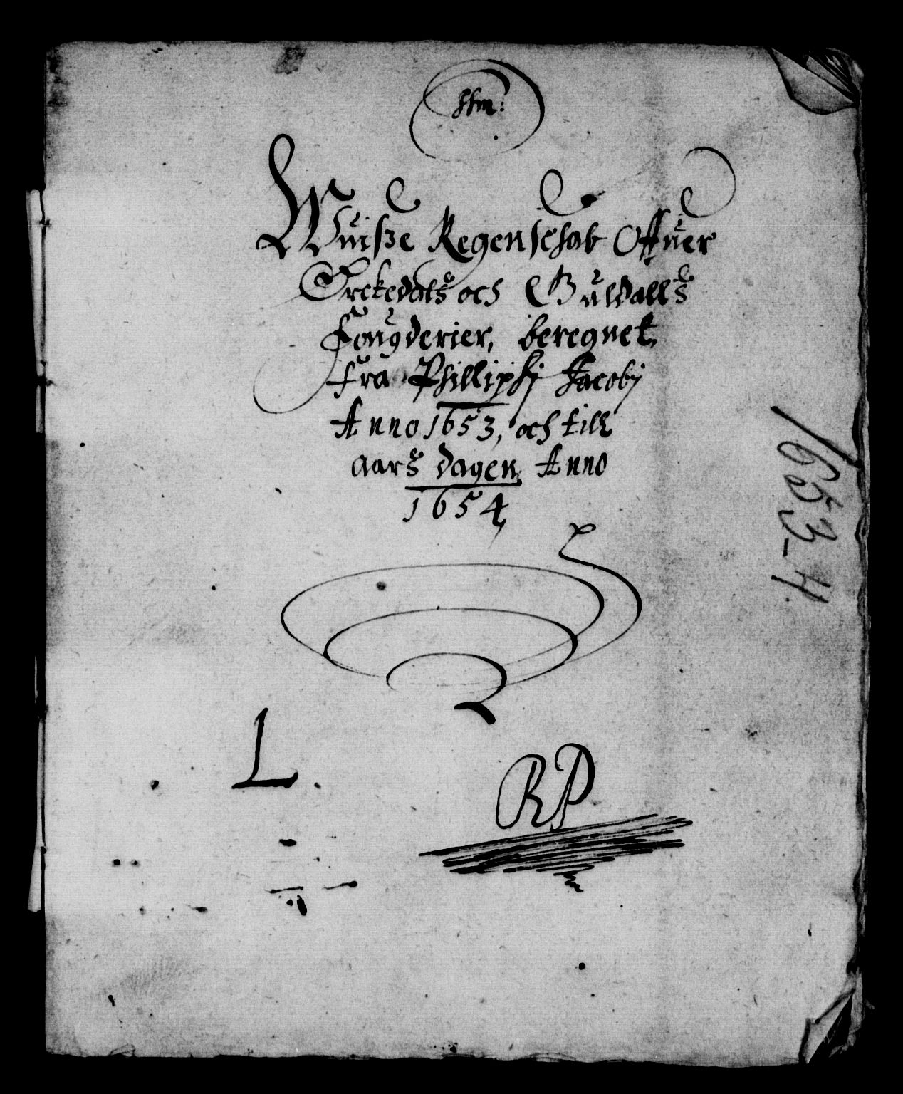 Rentekammeret inntil 1814, Reviderte regnskaper, Lensregnskaper, AV/RA-EA-5023/R/Rb/Rbw/L0111: Trondheim len, 1652-1654