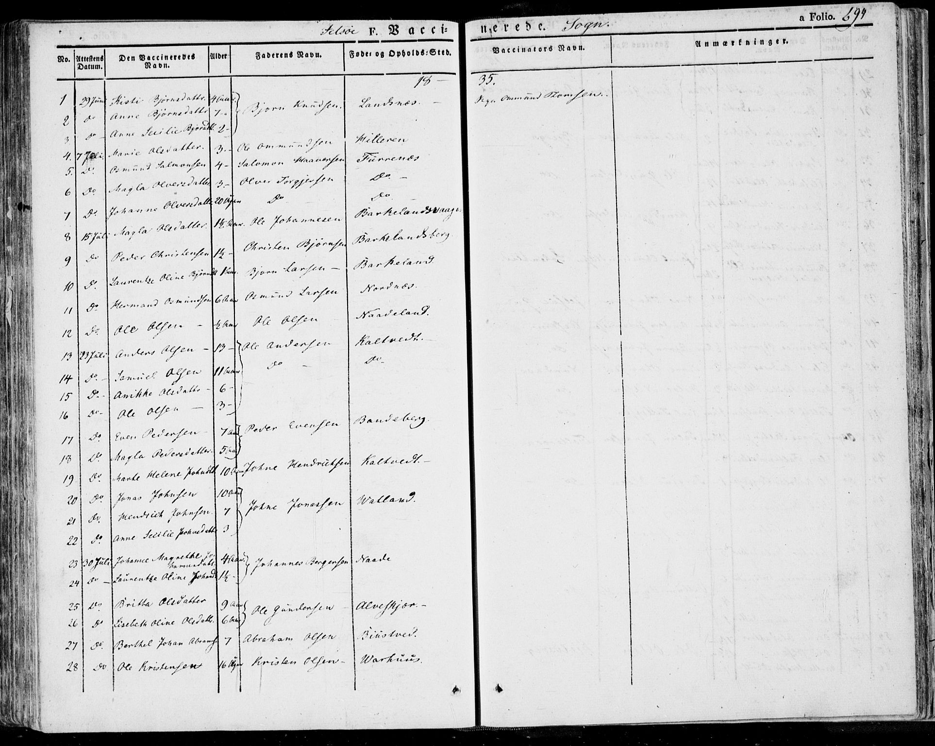 Jelsa sokneprestkontor, SAST/A-101842/01/IV: Parish register (official) no. A 6.2, 1828-1853, p. 694