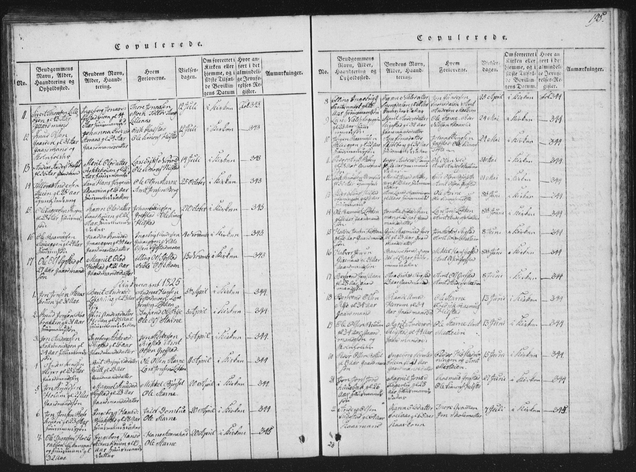 Ministerialprotokoller, klokkerbøker og fødselsregistre - Sør-Trøndelag, SAT/A-1456/672/L0862: Parish register (copy) no. 672C01, 1816-1831, p. 195