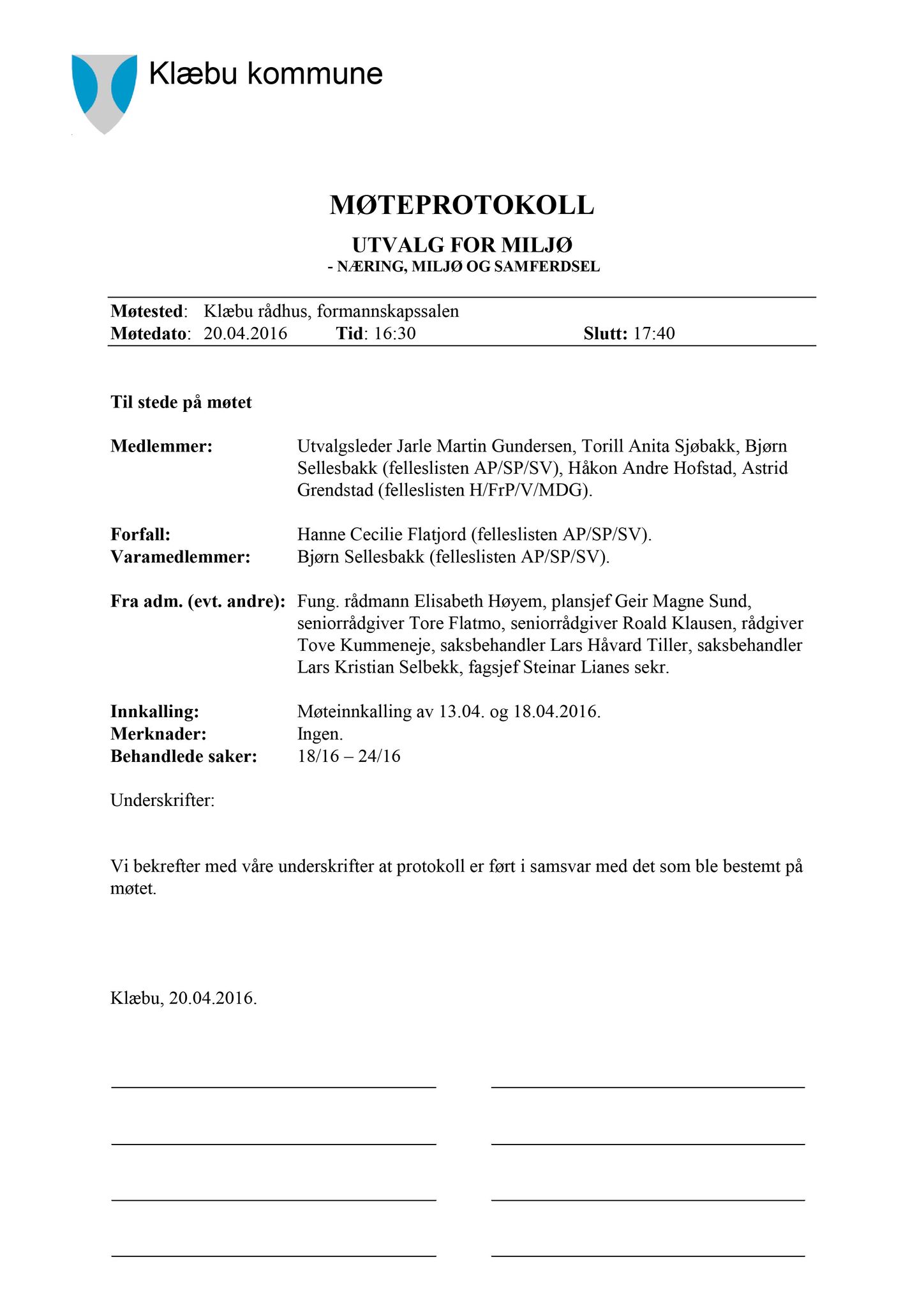 Klæbu Kommune, TRKO/KK/06-UM/L003: Utvalg for miljø - Møtedokumenter 2016, 2016, p. 795