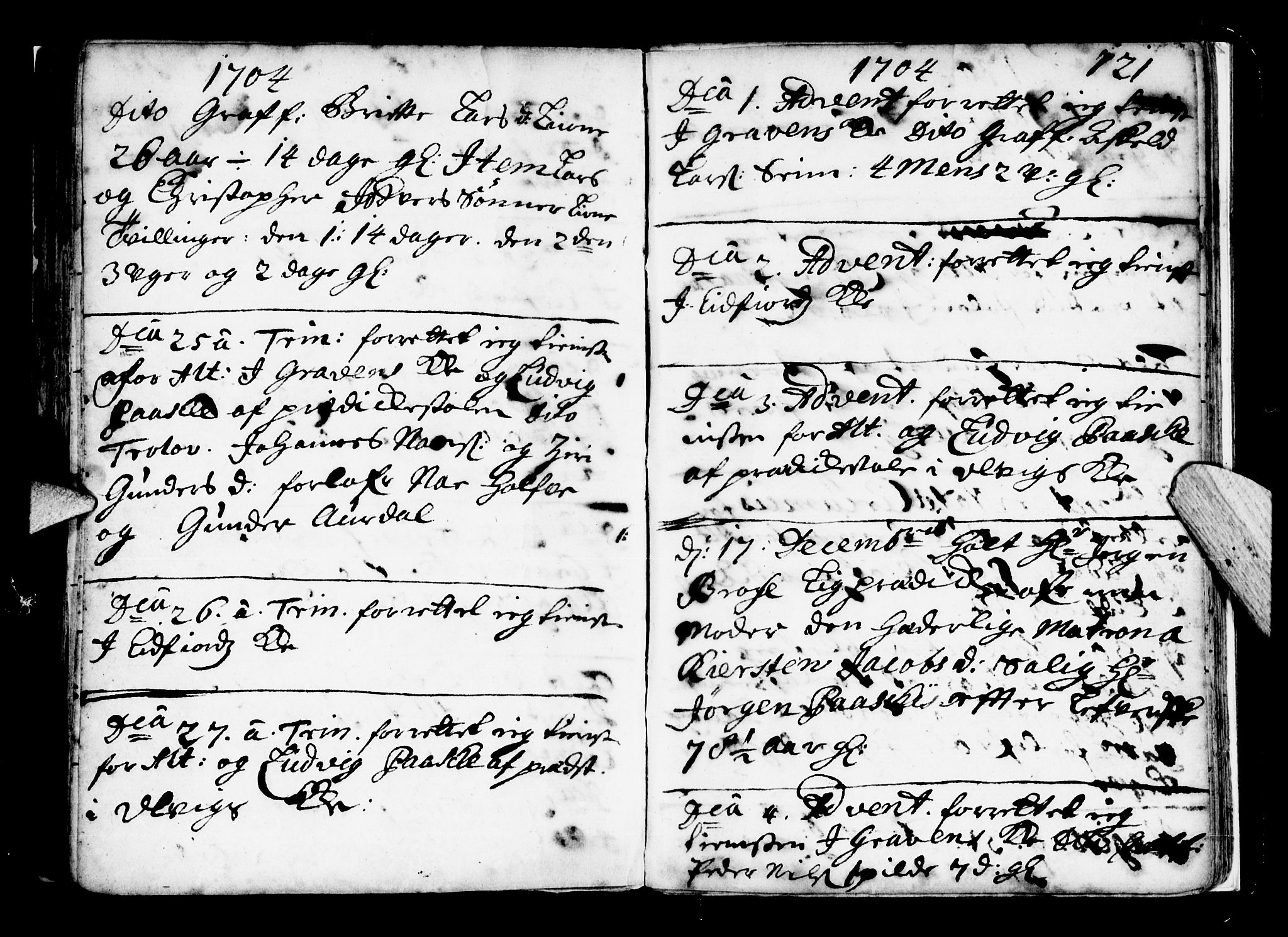 Ulvik sokneprestembete, SAB/A-78801/H/Haa: Parish register (official) no. A 2, 1689-1706, p. 121