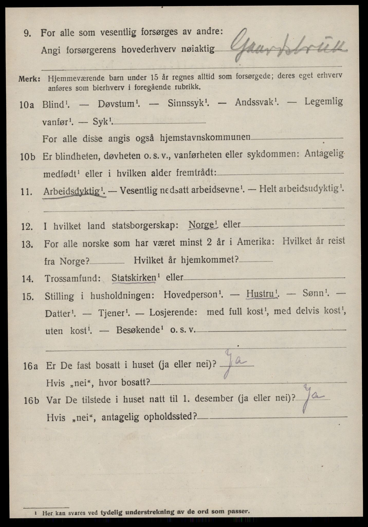 SAT, 1920 census for Syvde, 1920, p. 1333