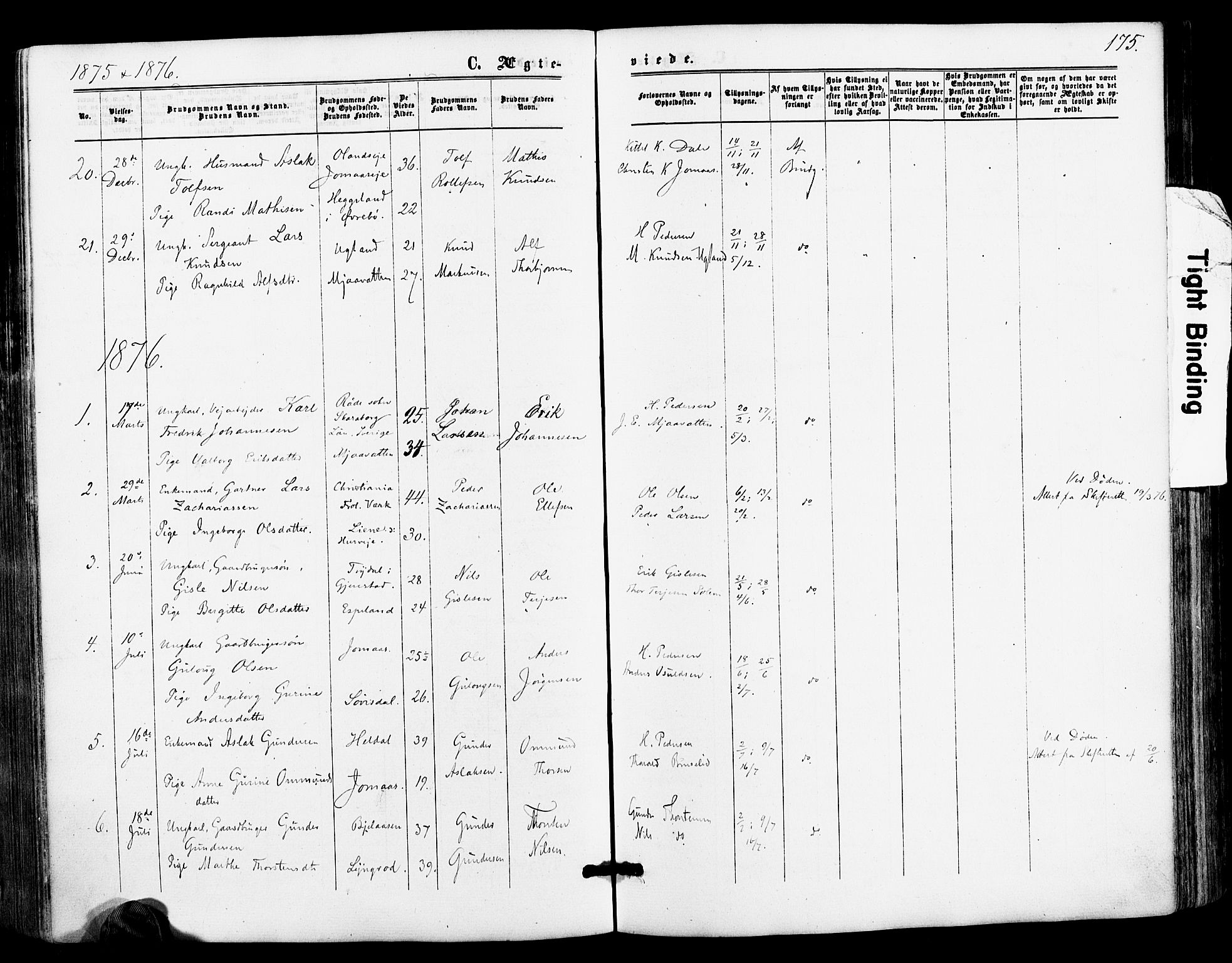 Froland sokneprestkontor, AV/SAK-1111-0013/F/Fa/L0003: Parish register (official) no. A 3, 1864-1881, p. 175