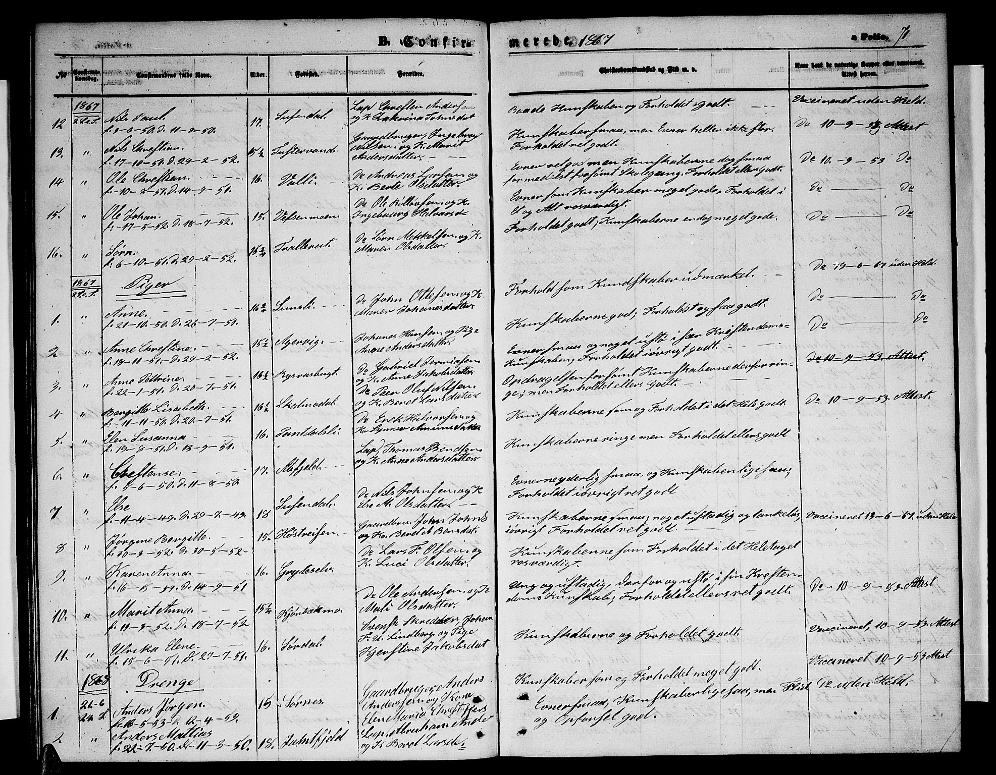 Ministerialprotokoller, klokkerbøker og fødselsregistre - Nordland, AV/SAT-A-1459/823/L0329: Parish register (copy) no. 823C01, 1865-1878, p. 71