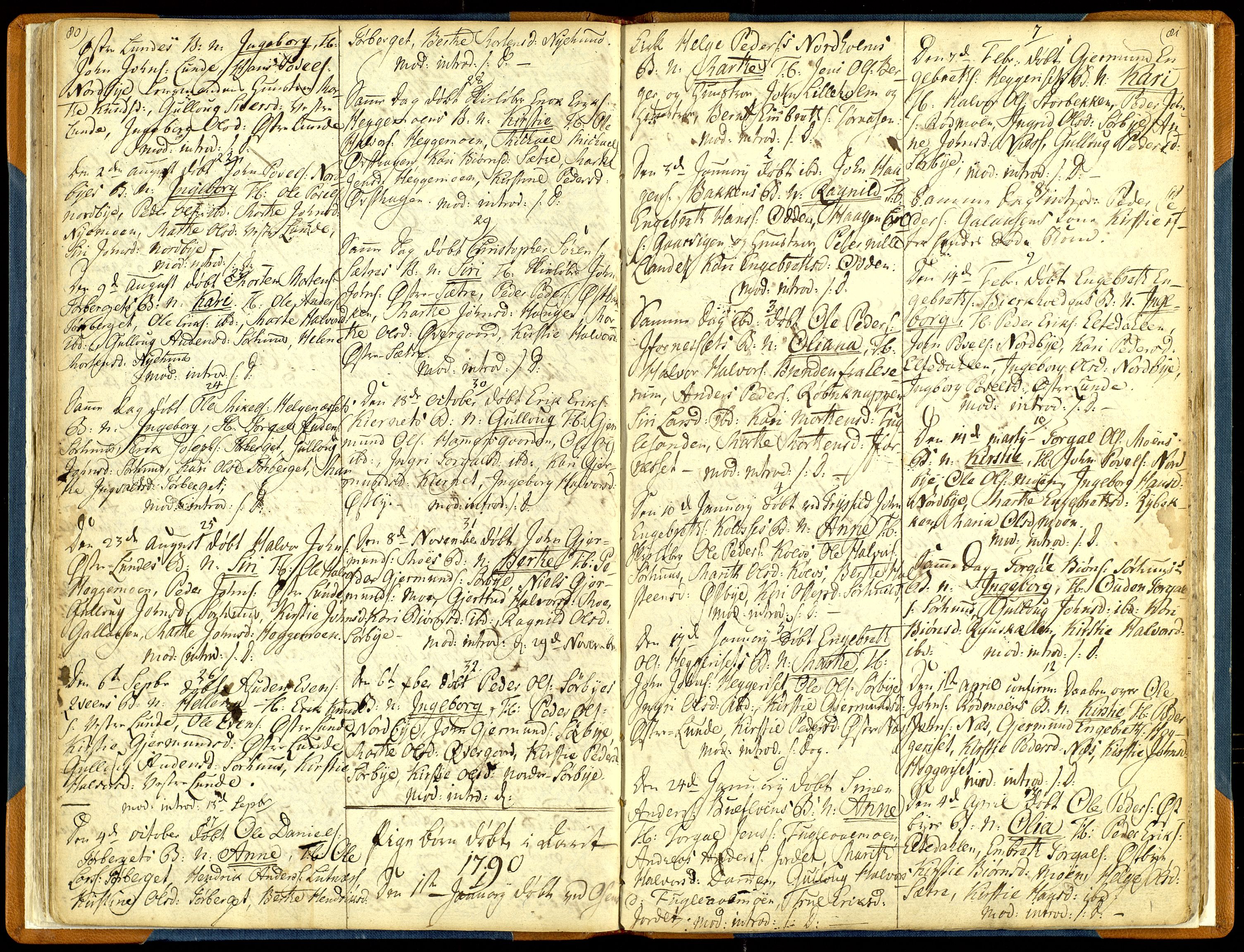 Trysil prestekontor, SAH/PREST-046/H/Ha/Haa/L0001: Parish register (official) no. 1, 1781-1800, p. 80-81