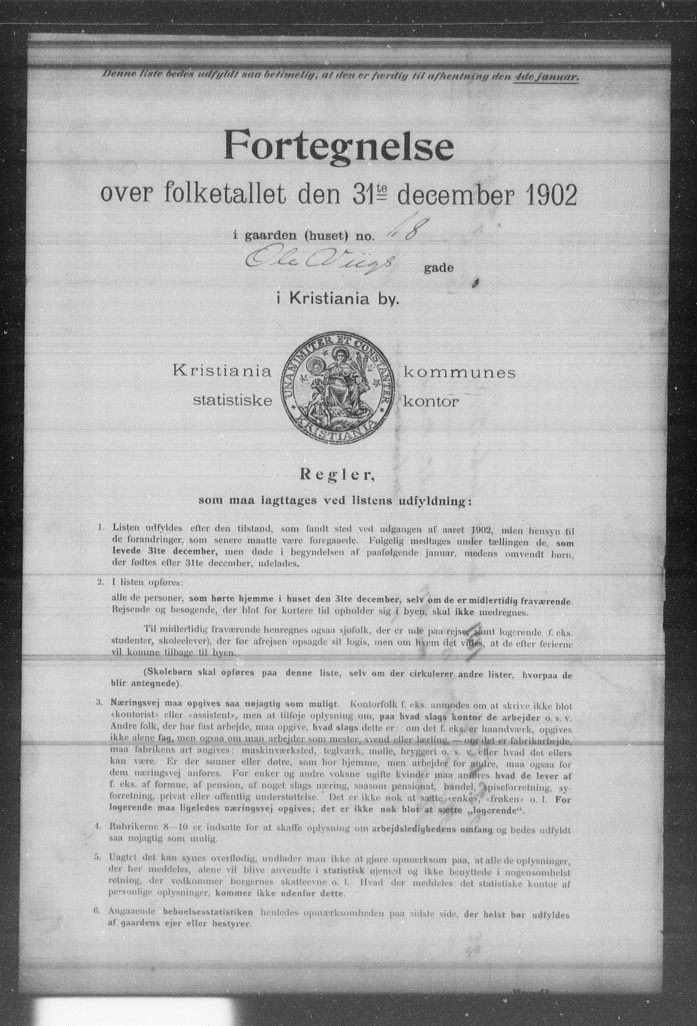 OBA, Municipal Census 1902 for Kristiania, 1902, p. 14359