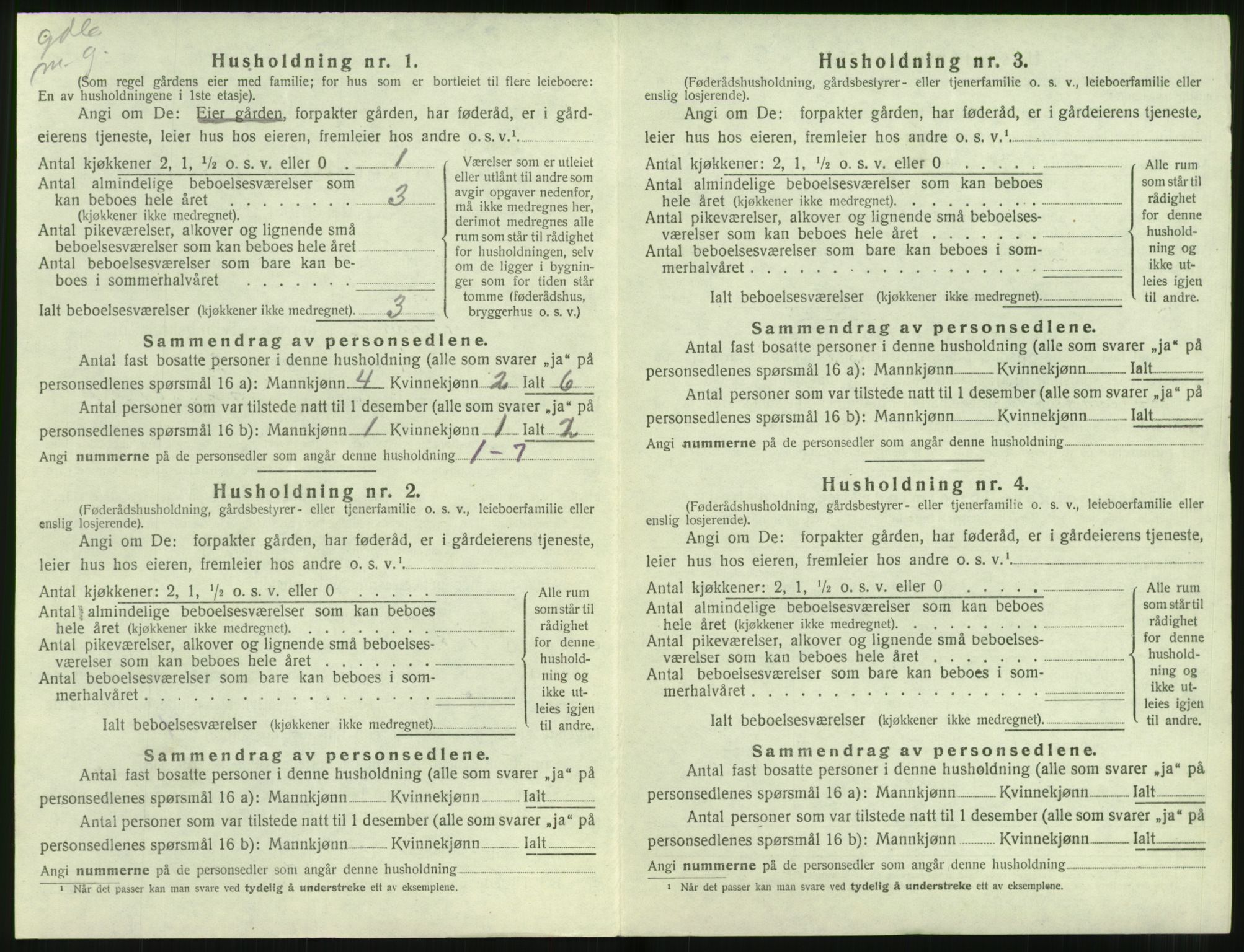 SAT, 1920 census for Ørsta, 1920, p. 839