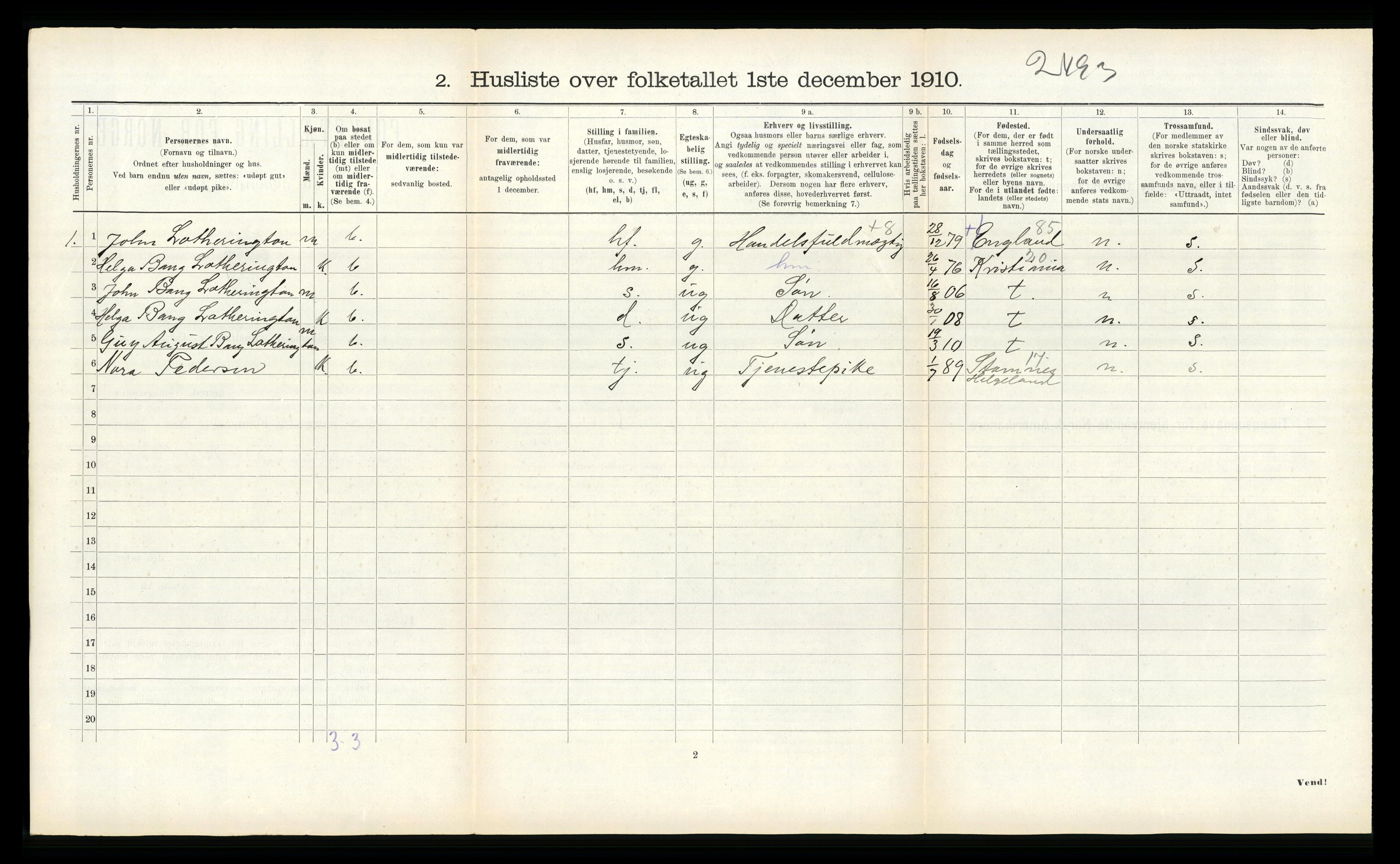 RA, 1910 census for Strinda, 1910, p. 361