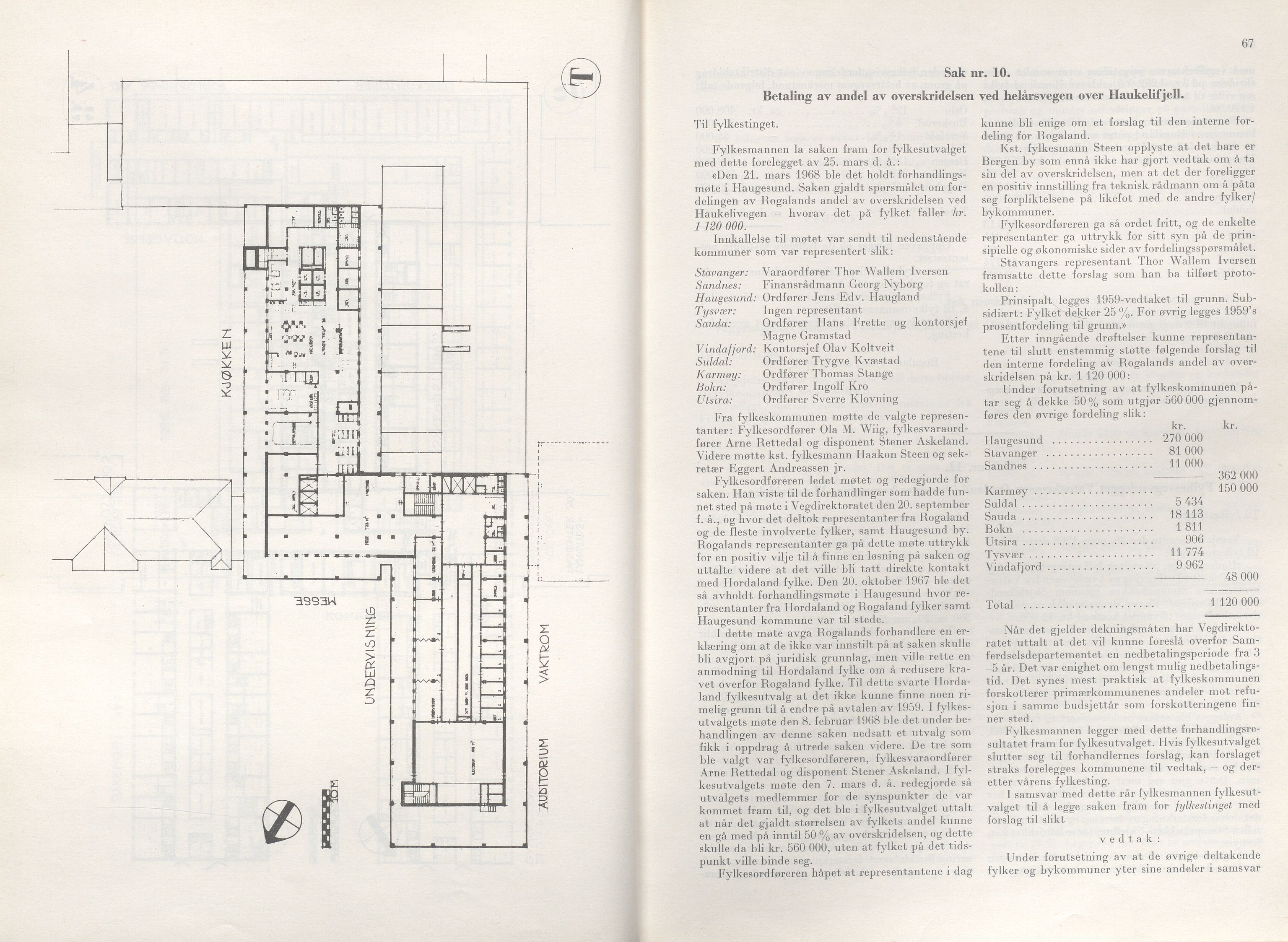 Rogaland fylkeskommune - Fylkesrådmannen , IKAR/A-900/A/Aa/Aaa/L0088: Møtebok , 1968, p. 67