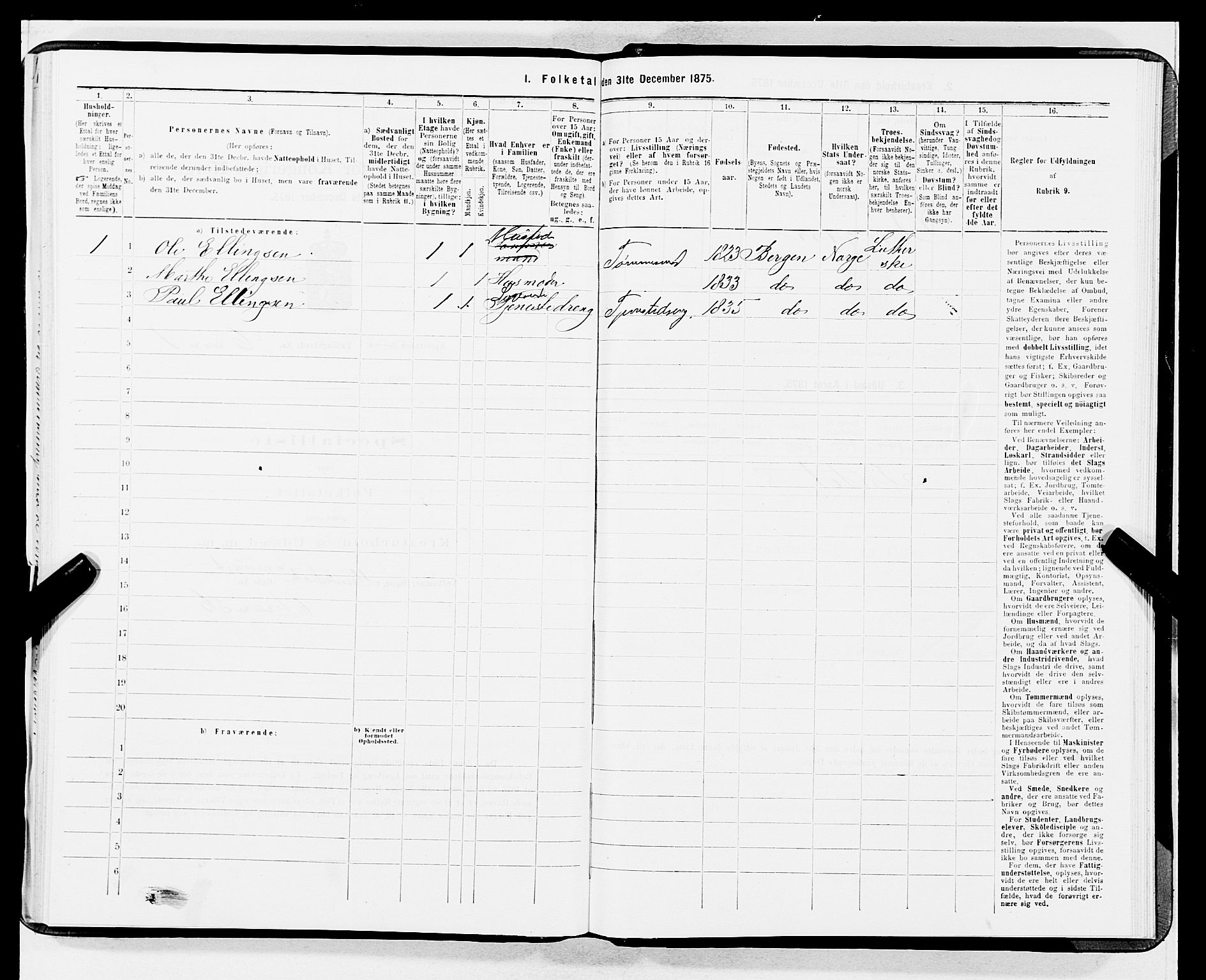 SAB, 1875 census for 1301 Bergen, 1875, p. 1289