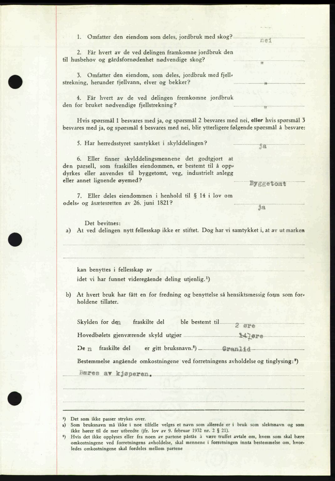 Nedenes sorenskriveri, AV/SAK-1221-0006/G/Gb/Gba/L0060: Mortgage book no. A12, 1948-1949, Diary no: : 472/1949