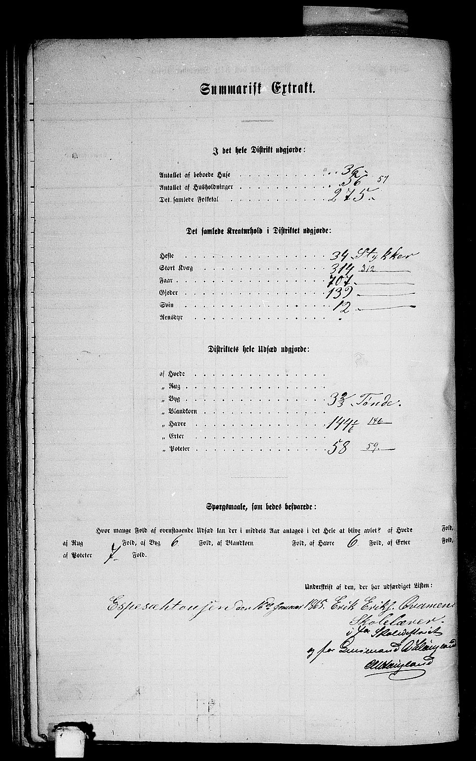 RA, 1865 census for Indre Holmedal, 1865, p. 116