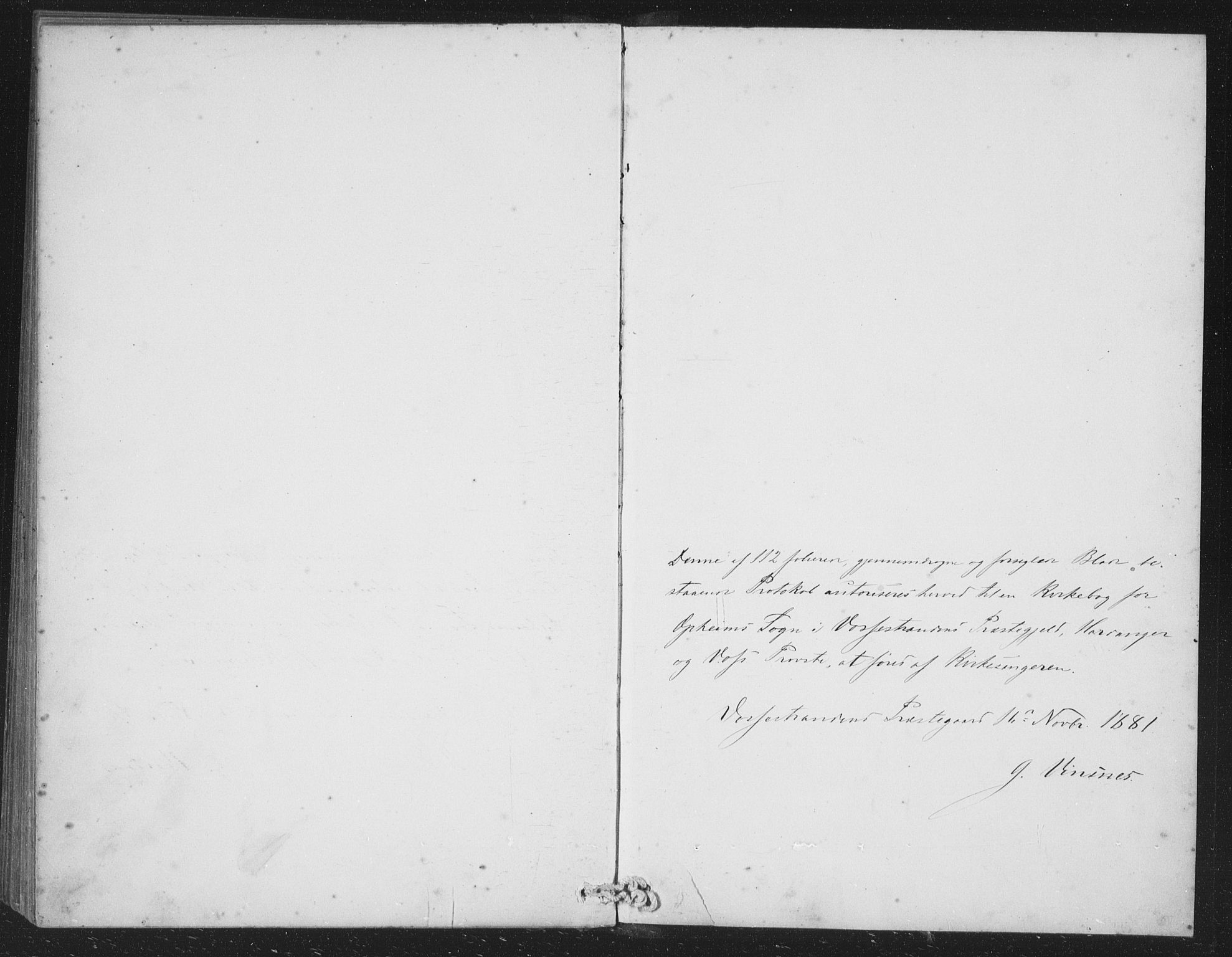 Vossestrand Sokneprestembete, AV/SAB-A-79101/H/Hab: Parish register (copy) no. A 2, 1880-1902