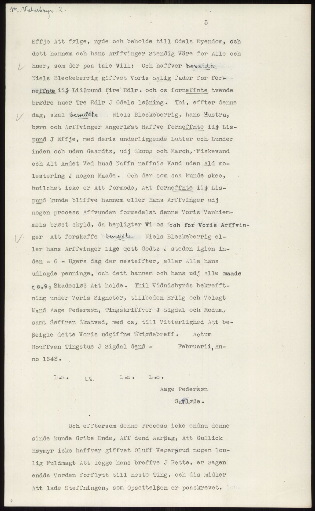 Samlinger til kildeutgivelse, Diplomavskriftsamlingen, AV/RA-EA-4053/H/Ha, p. 414