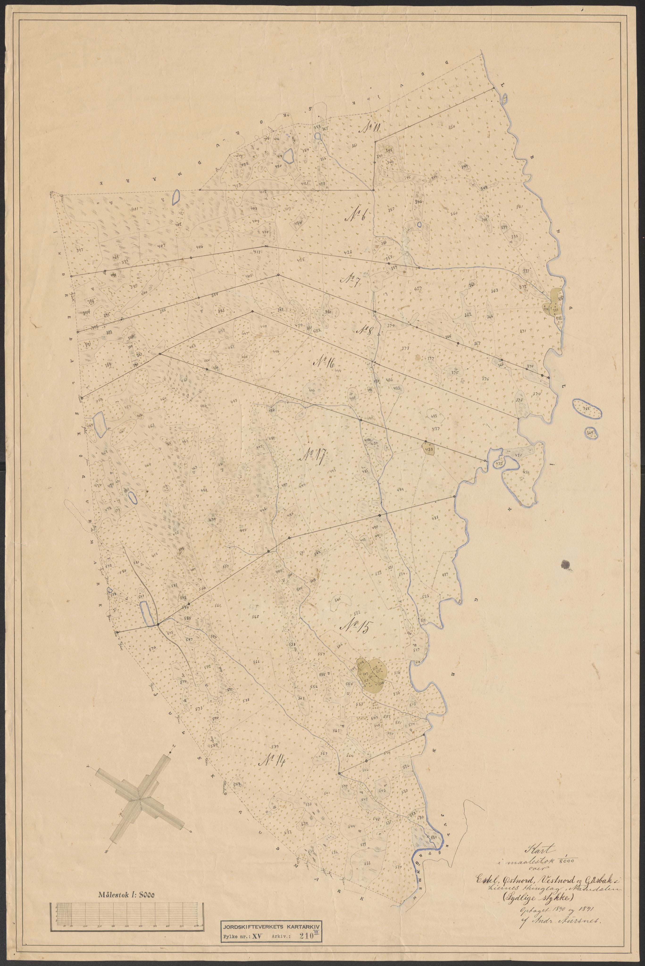Jordskifteverkets kartarkiv, AV/RA-S-3929/T, 1859-1988, p. 275