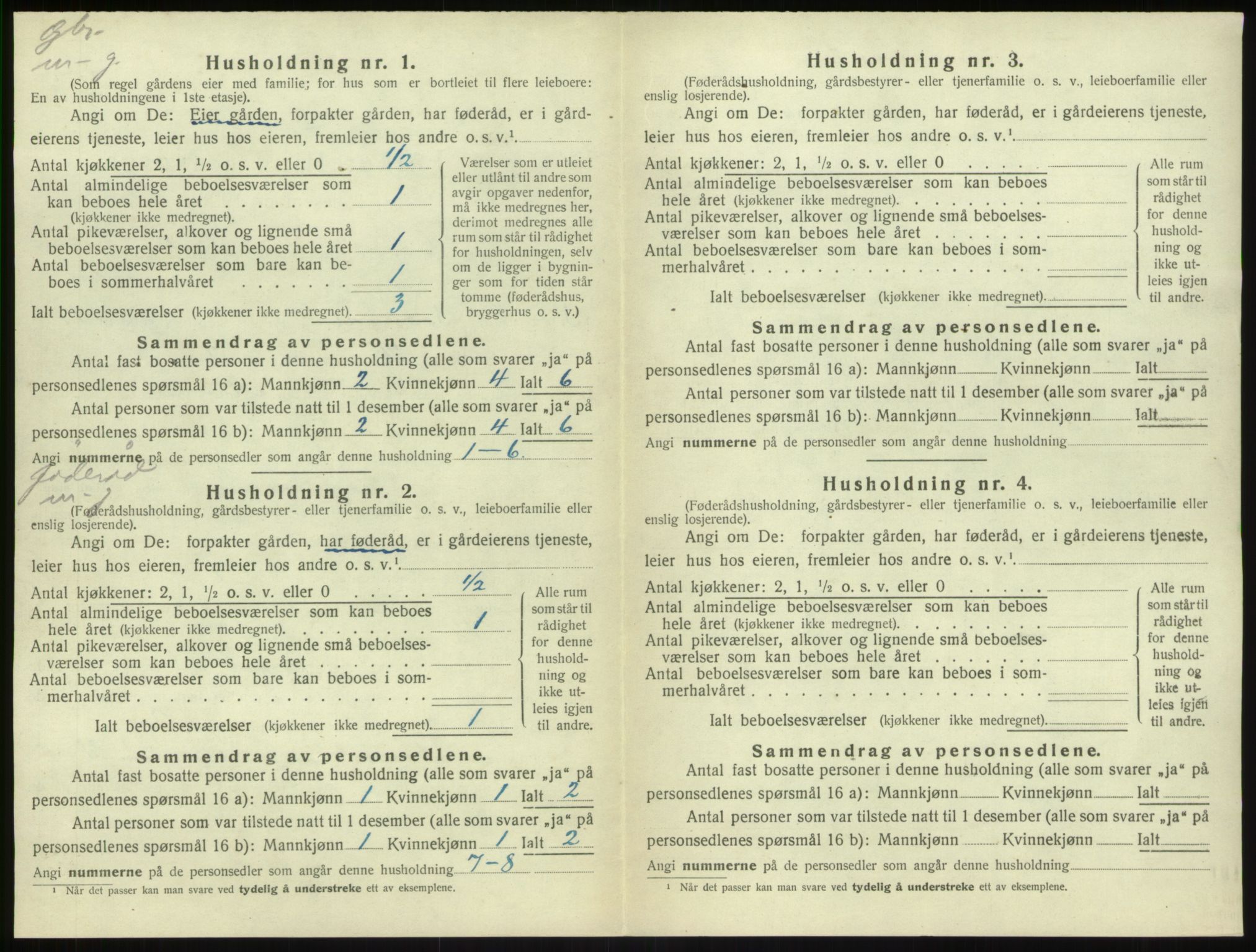 SAB, 1920 census for Sogndal, 1920, p. 896