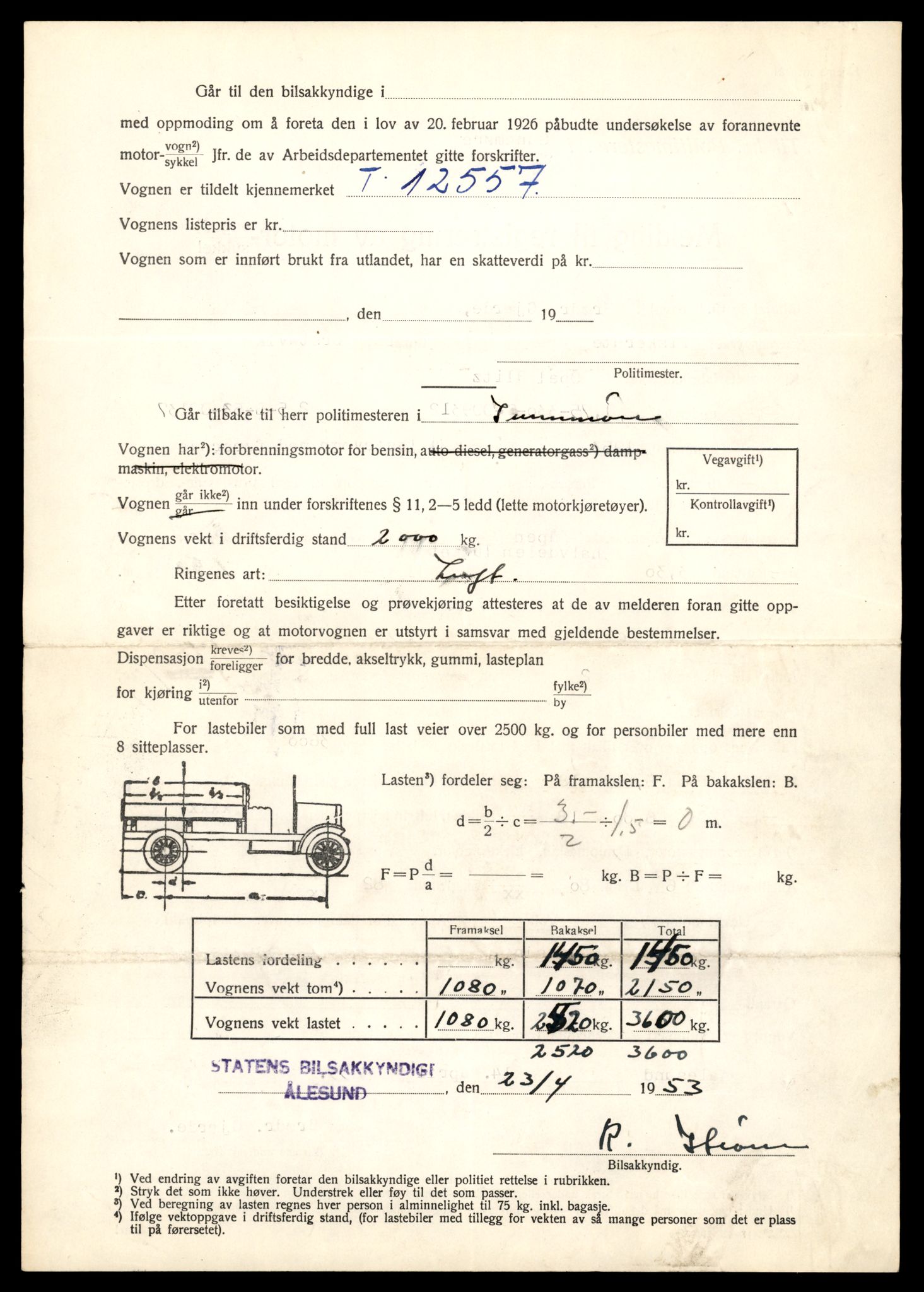 Møre og Romsdal vegkontor - Ålesund trafikkstasjon, AV/SAT-A-4099/F/Fe/L0034: Registreringskort for kjøretøy T 12500 - T 12652, 1927-1998, p. 1087