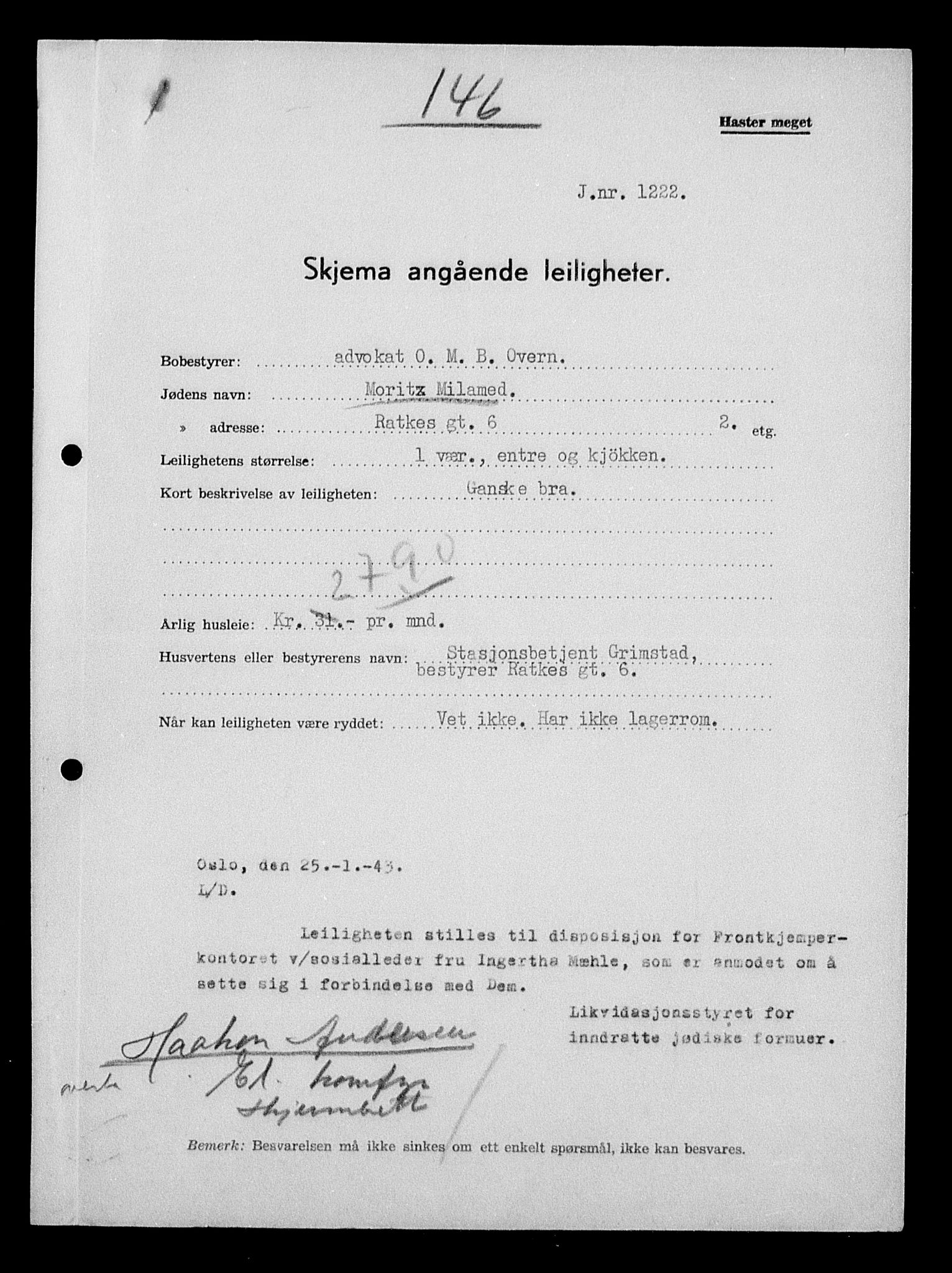 Justisdepartementet, Tilbakeføringskontoret for inndratte formuer, AV/RA-S-1564/H/Hc/Hcc/L0965: --, 1945-1947, p. 40