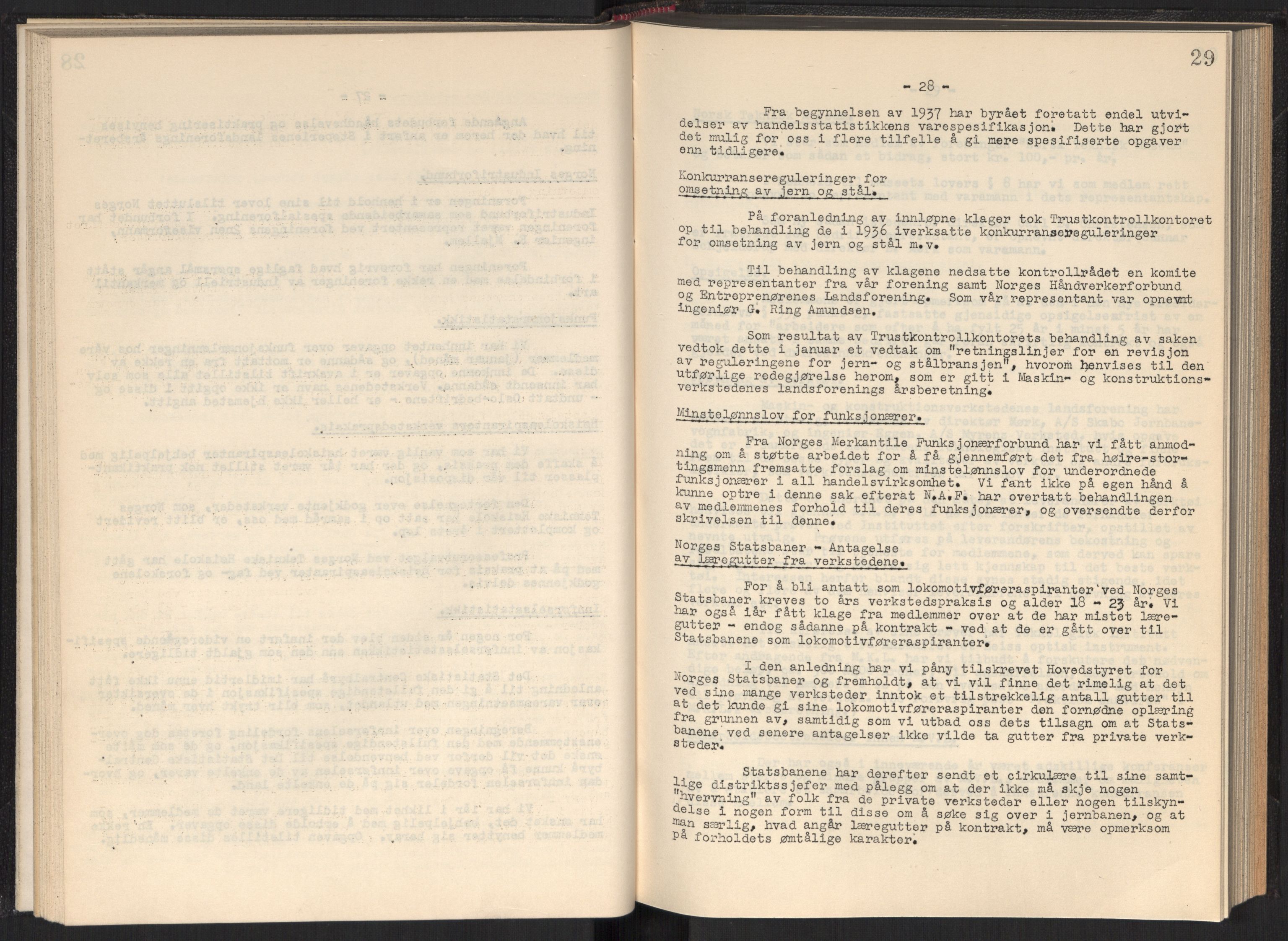 Teknologibedriftenes Landsforening TBL, AV/RA-PA-1700/A/Ad/L0006: Årsberetning med register, 1937-1943, p. 29