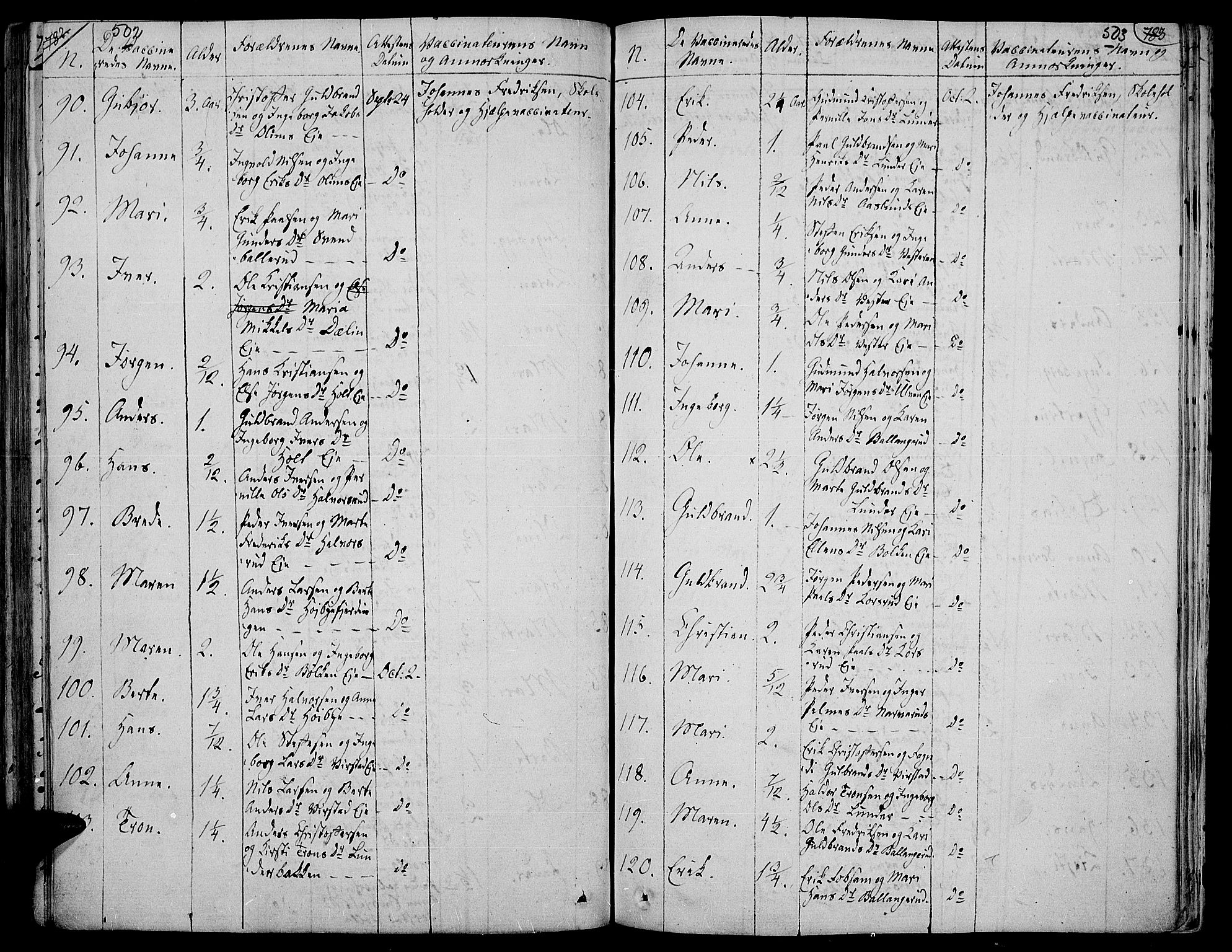 Jevnaker prestekontor, AV/SAH-PREST-116/H/Ha/Haa/L0004: Parish register (official) no. 4, 1800-1861, p. 502-503