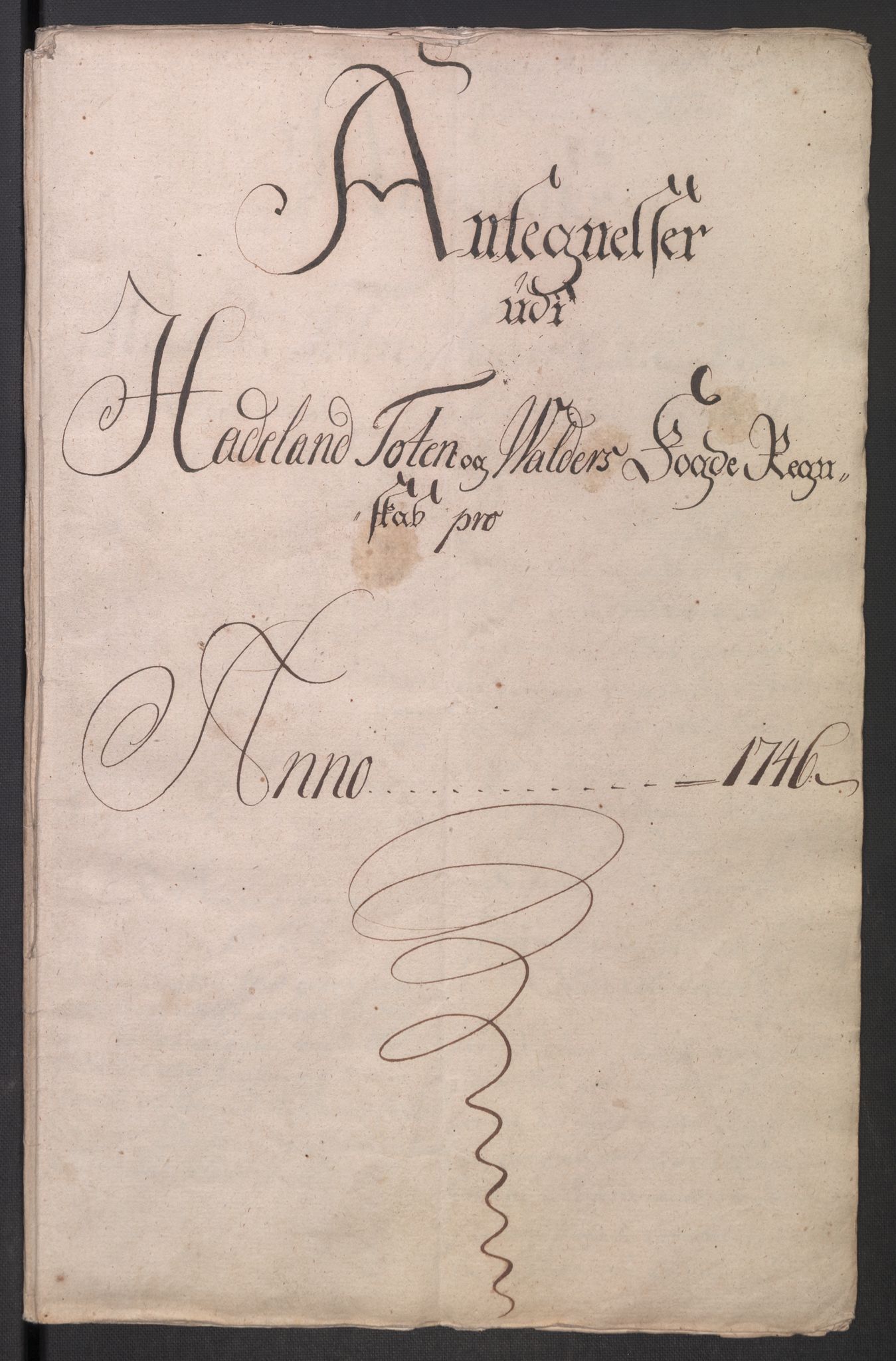 Rentekammeret inntil 1814, Reviderte regnskaper, Fogderegnskap, AV/RA-EA-4092/R18/L1345: Fogderegnskap Hadeland, Toten og Valdres, 1745-1746, p. 563