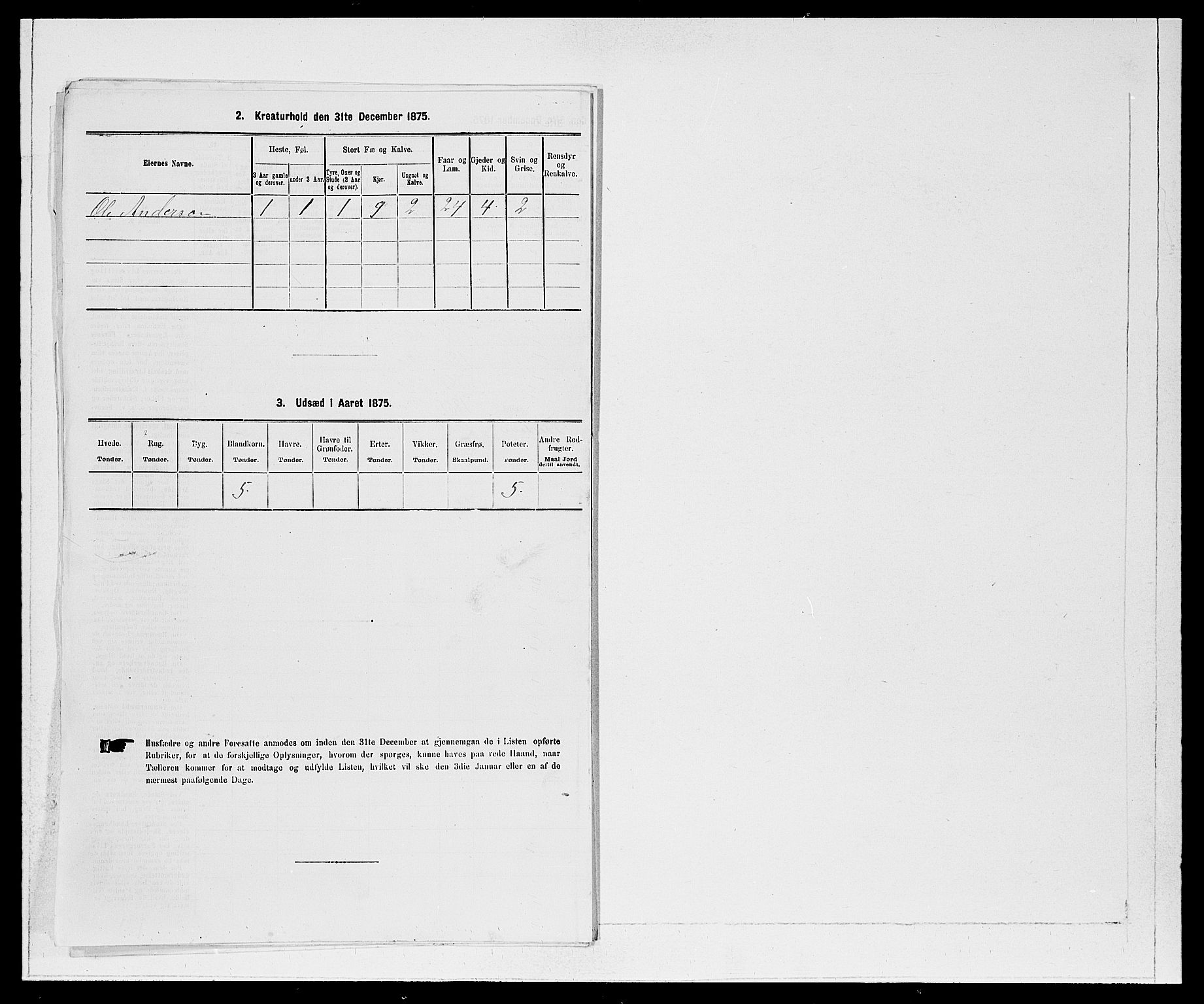 SAB, 1875 Census for 1445P Gloppen, 1875, p. 1390