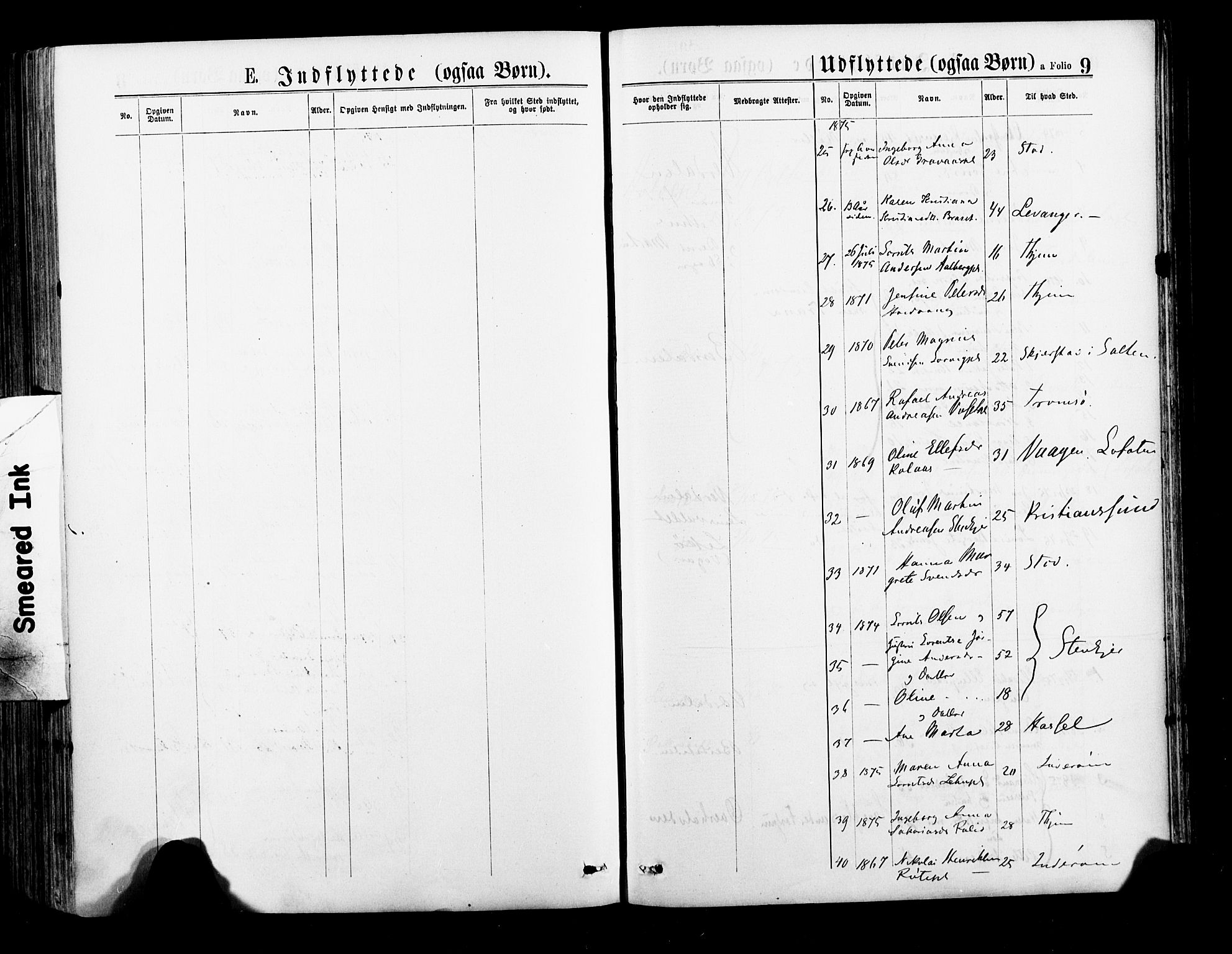 Ministerialprotokoller, klokkerbøker og fødselsregistre - Nord-Trøndelag, SAT/A-1458/735/L0348: Parish register (official) no. 735A09 /1, 1873-1883, p. 9