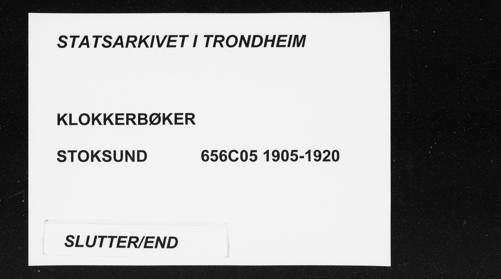 Ministerialprotokoller, klokkerbøker og fødselsregistre - Sør-Trøndelag, AV/SAT-A-1456/656/L0699: Parish register (copy) no. 656C05, 1905-1920