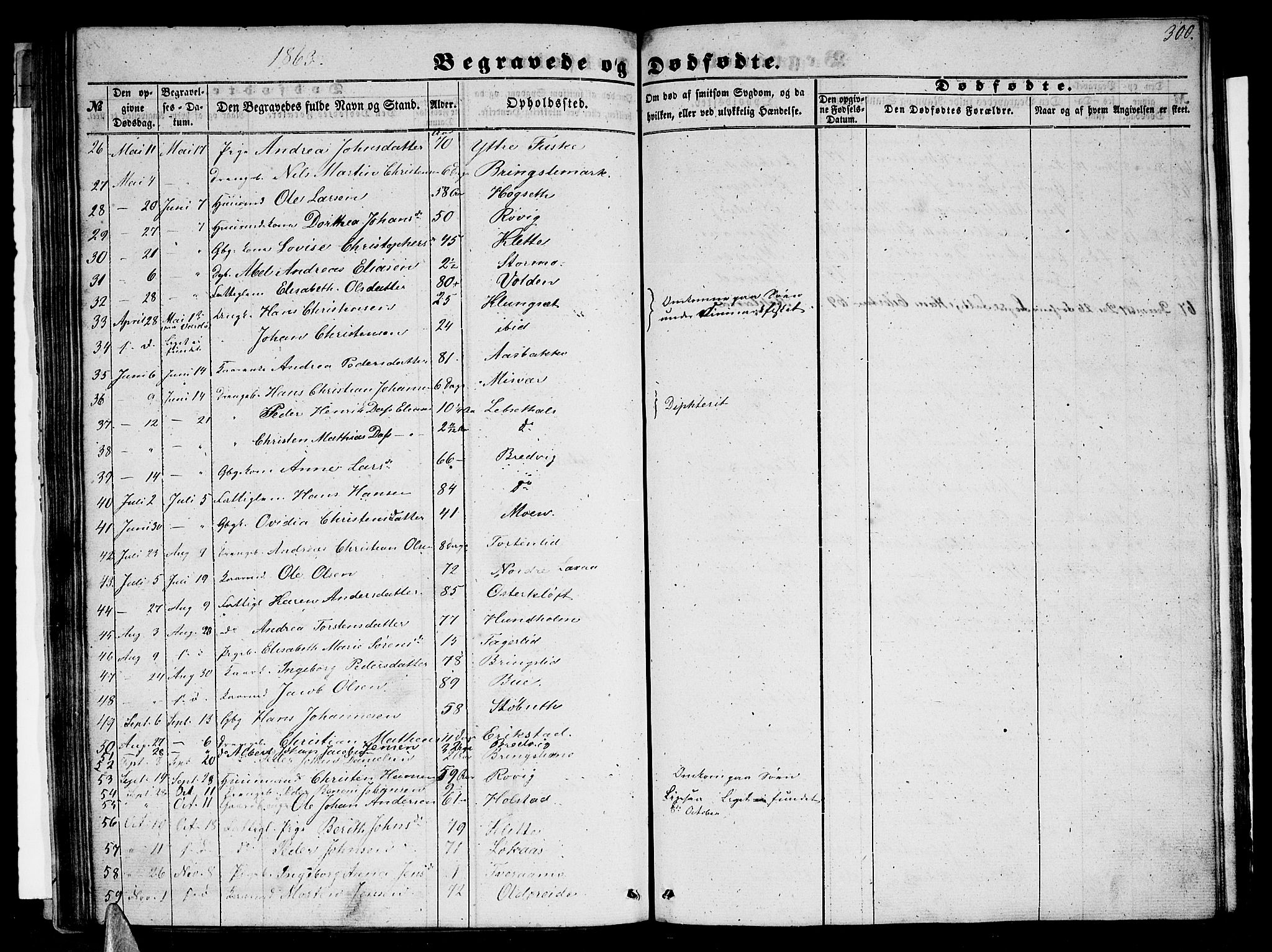 Ministerialprotokoller, klokkerbøker og fødselsregistre - Nordland, AV/SAT-A-1459/852/L0753: Parish register (copy) no. 852C04, 1856-1877, p. 300