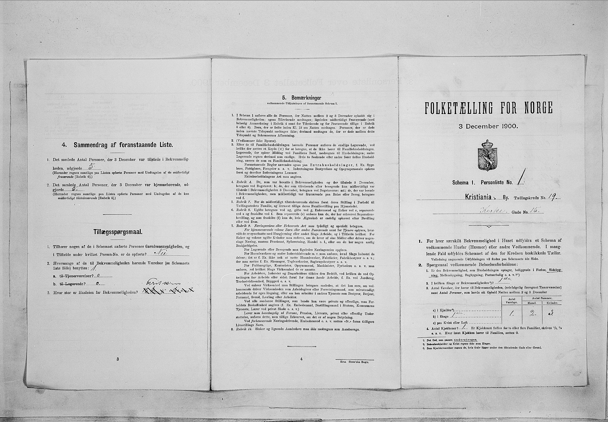 SAO, 1900 census for Kristiania, 1900, p. 45791
