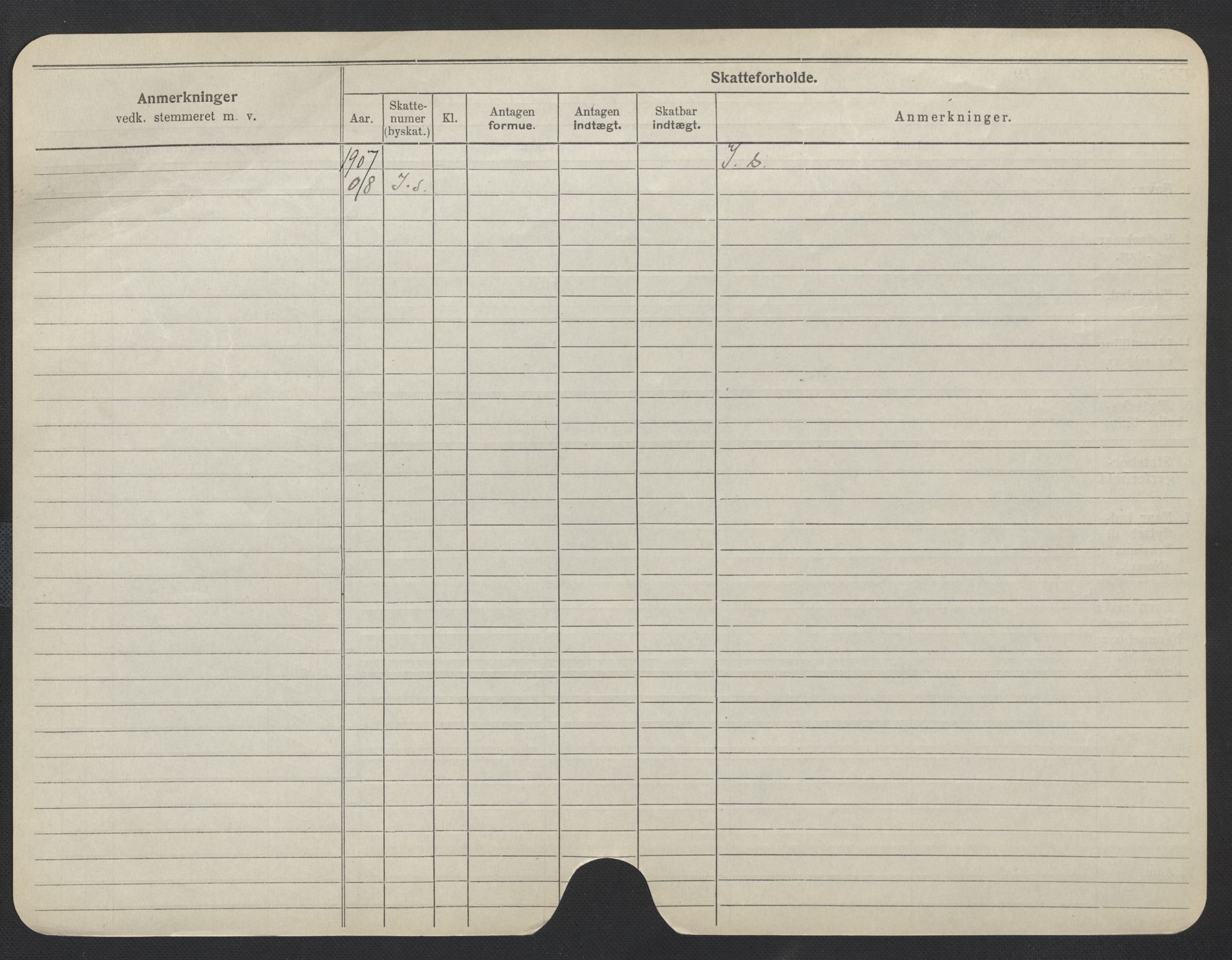 Oslo folkeregister, Registerkort, AV/SAO-A-11715/F/Fa/Fac/L0011: Menn, 1906-1914, p. 123b