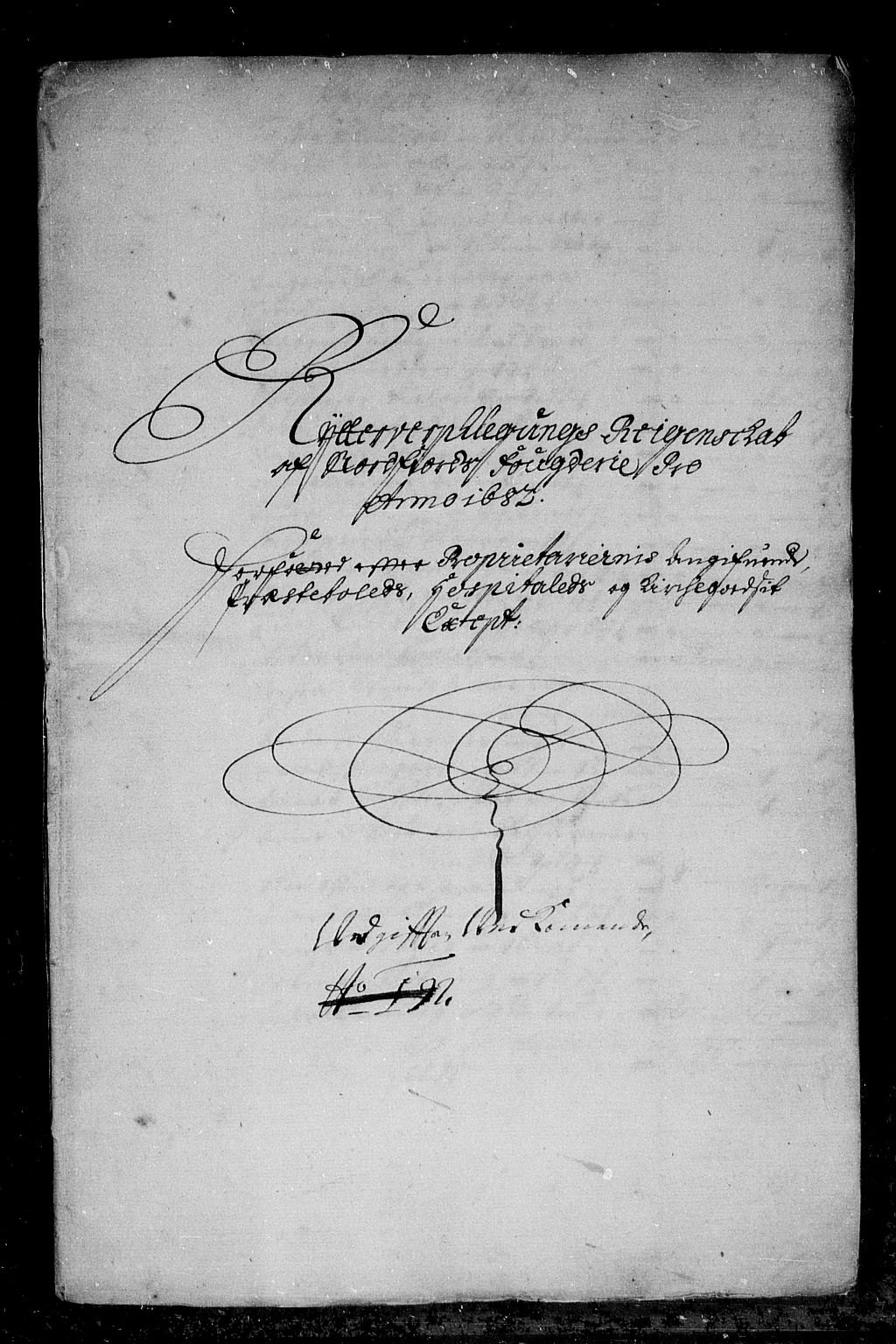 Rentekammeret inntil 1814, Reviderte regnskaper, Stiftamtstueregnskaper, Bergen stiftamt, AV/RA-EA-6043/R/Rc/L0071: Bergen stiftamt, 1683