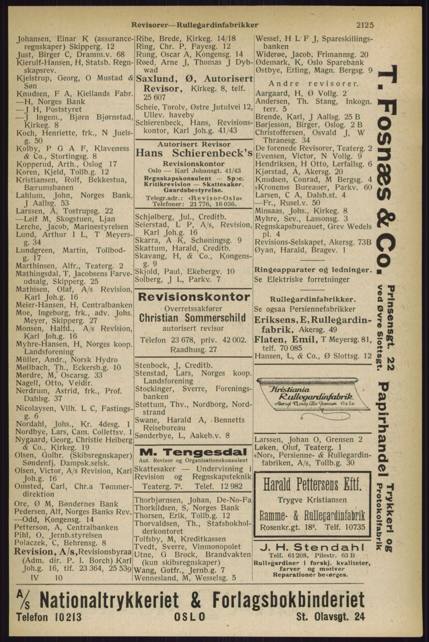 Kristiania/Oslo adressebok, PUBL/-, 1927, p. 2125