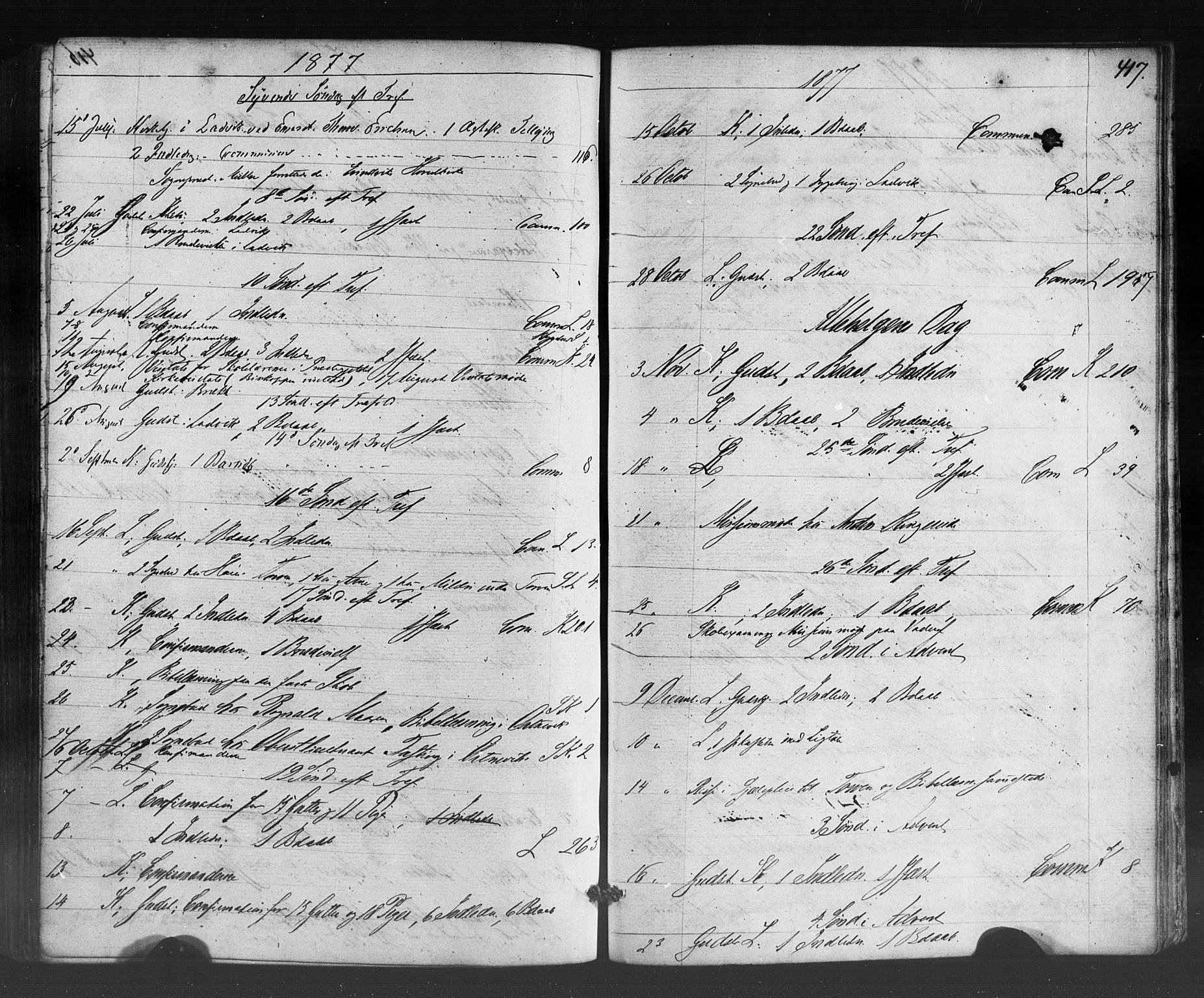 Lavik sokneprestembete, AV/SAB-A-80901: Parish register (official) no. A 4, 1864-1881, p. 417