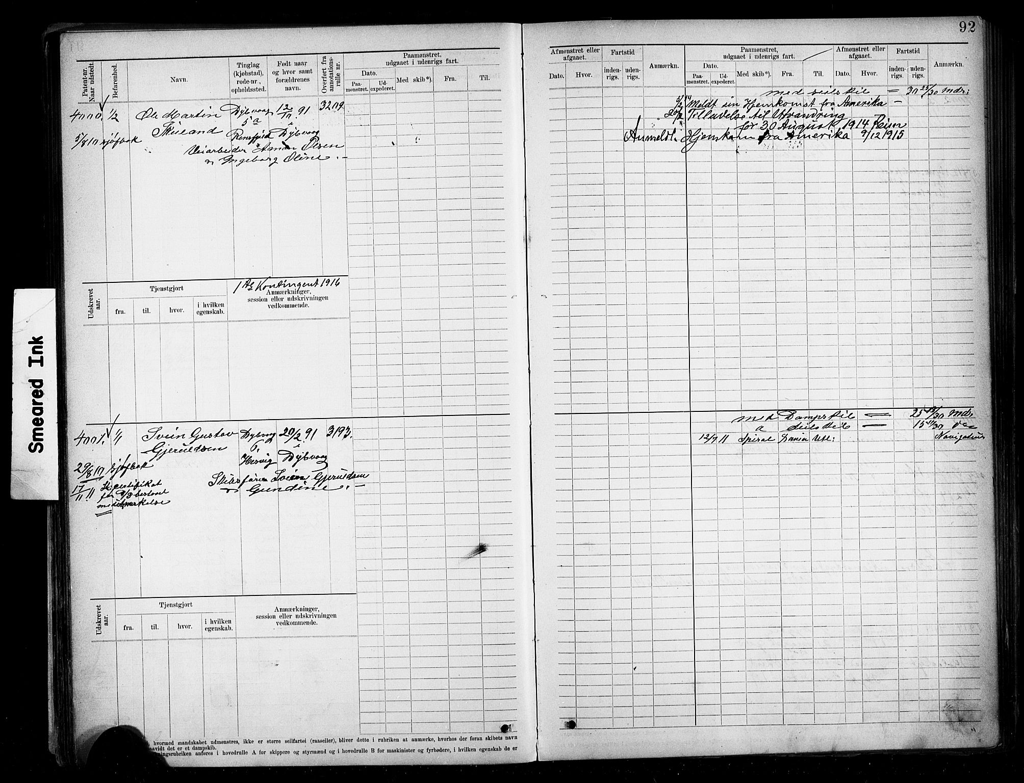 Tvedestrand mønstringskrets, AV/SAK-2031-0011/F/Fb/L0020: Hovedrulle A nr 3819-4409, U-36, 1906-1918, p. 97