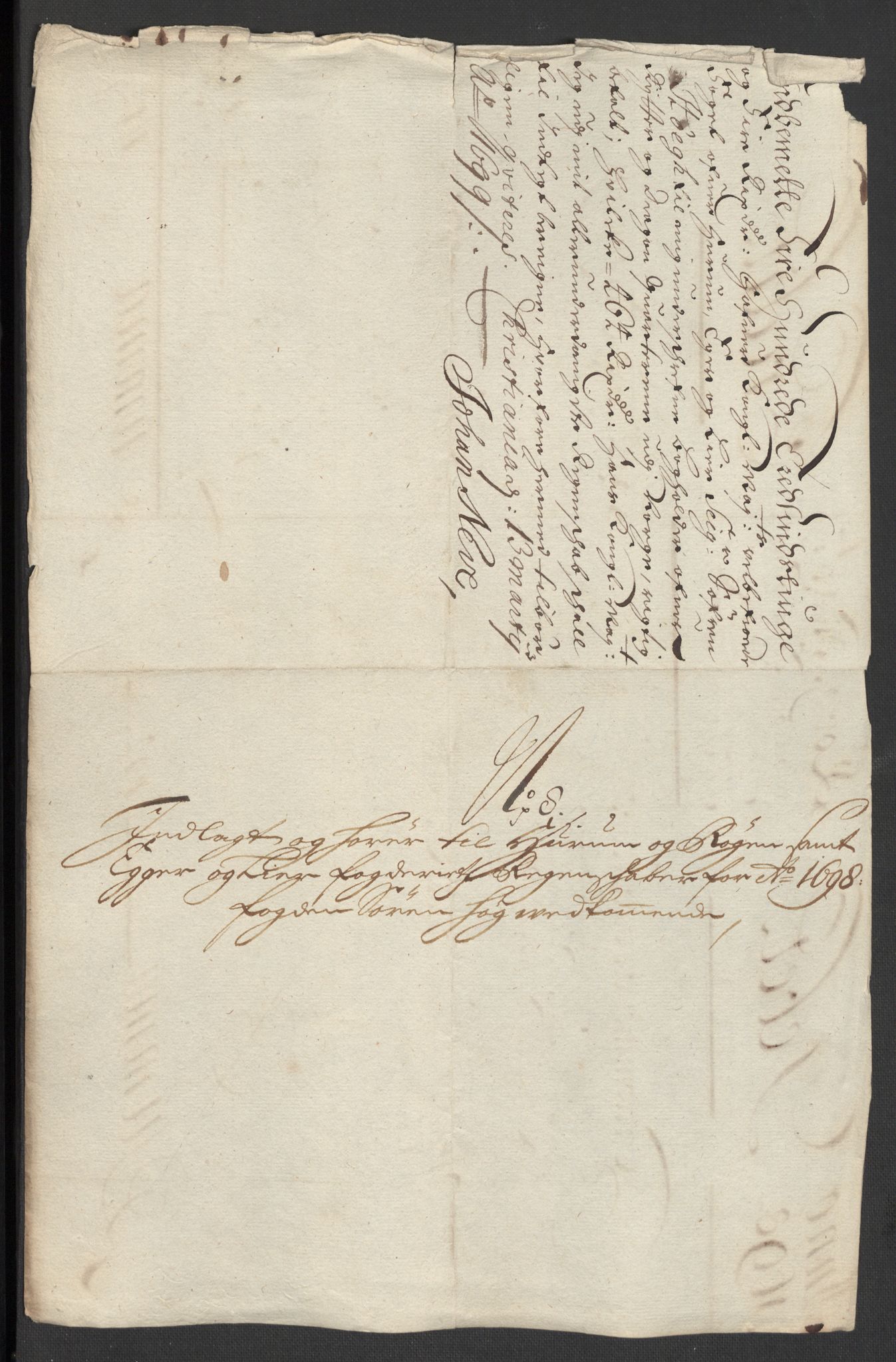 Rentekammeret inntil 1814, Reviderte regnskaper, Fogderegnskap, AV/RA-EA-4092/R30/L1696: Fogderegnskap Hurum, Røyken, Eiker og Lier, 1698-1699, p. 138