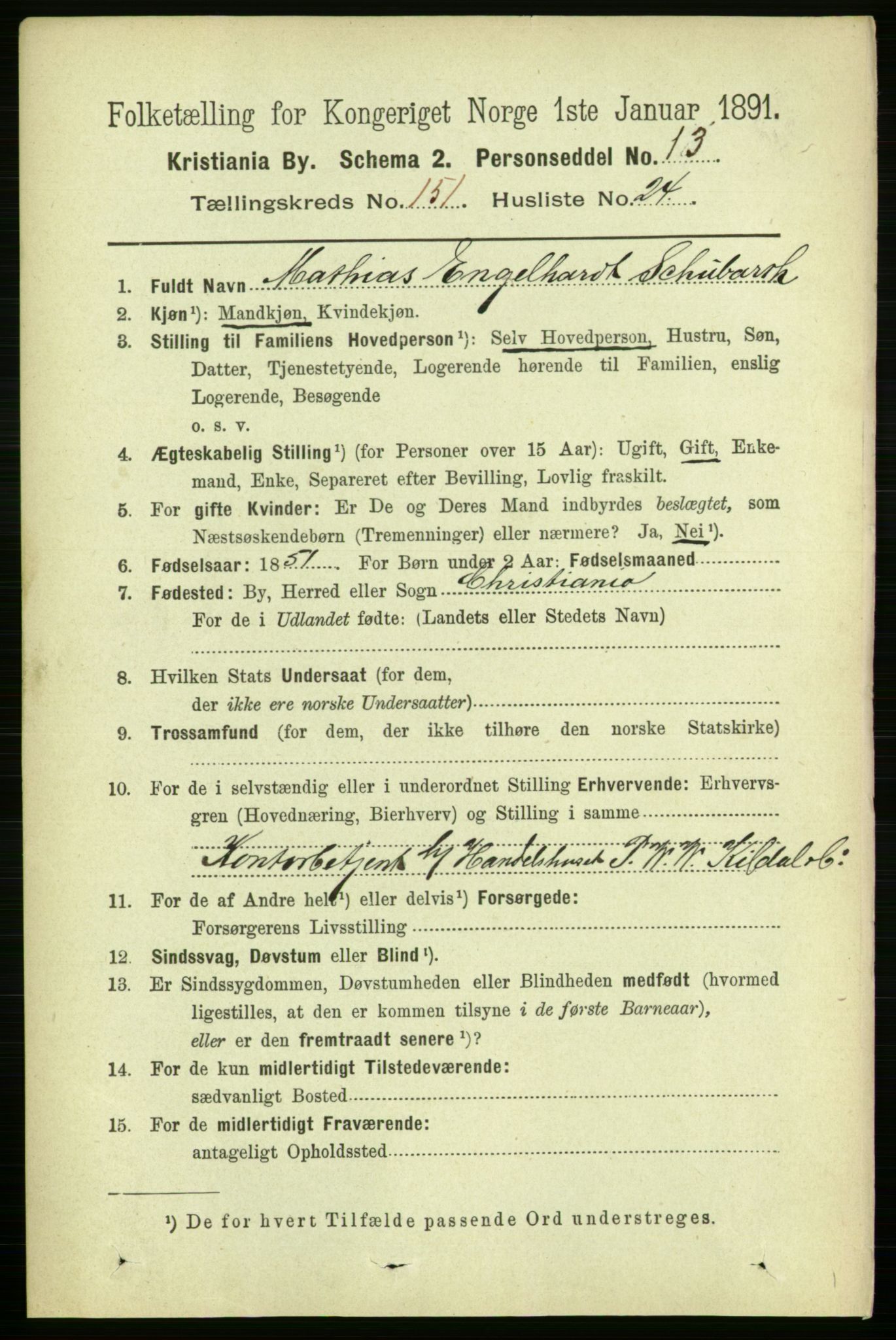 RA, 1891 census for 0301 Kristiania, 1891, p. 85017