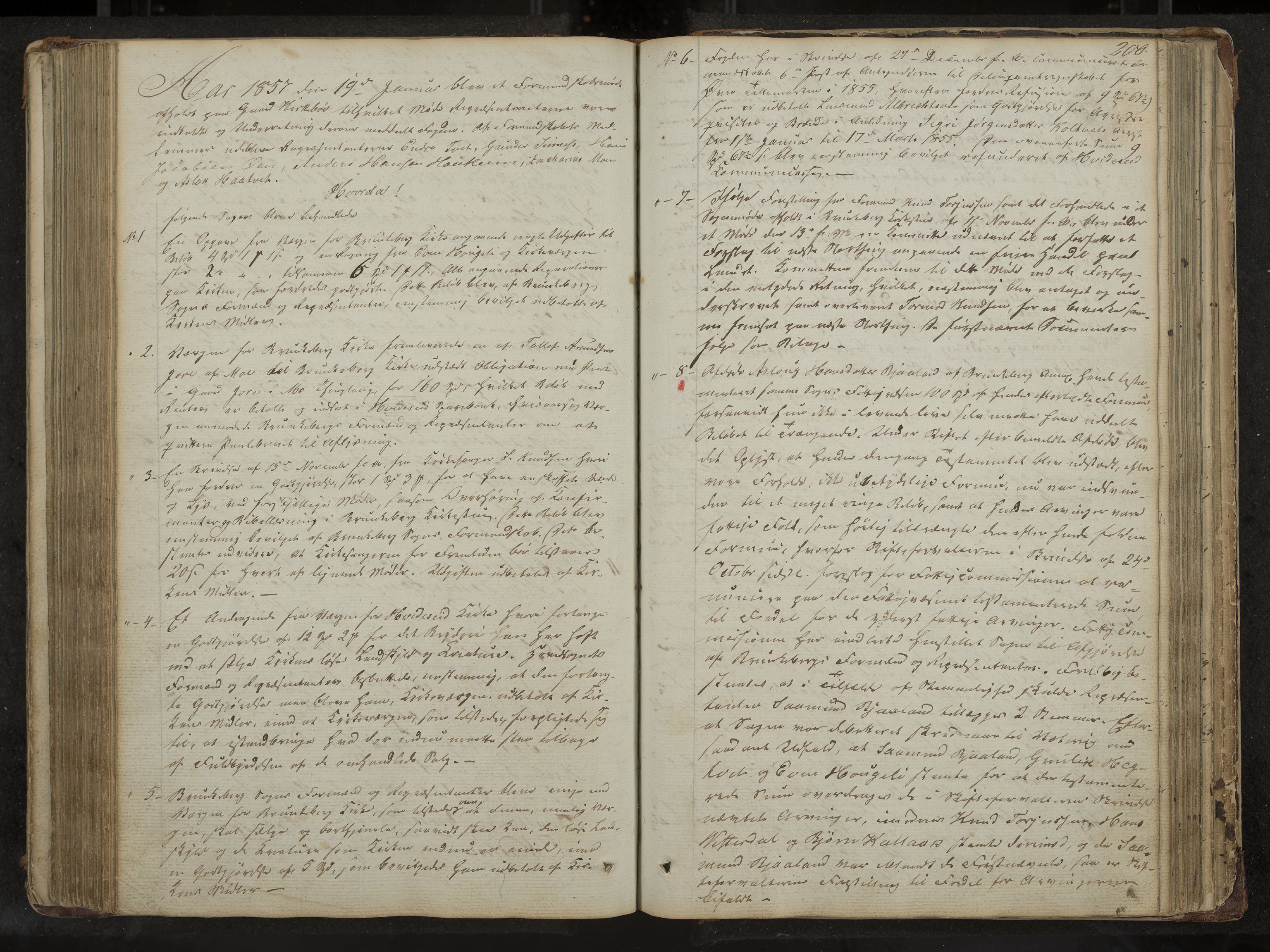 Kviteseid formannskap og sentraladministrasjon, IKAK/0829021/A/Aa/L0001: Møtebok med register, 1837-1866, p. 200