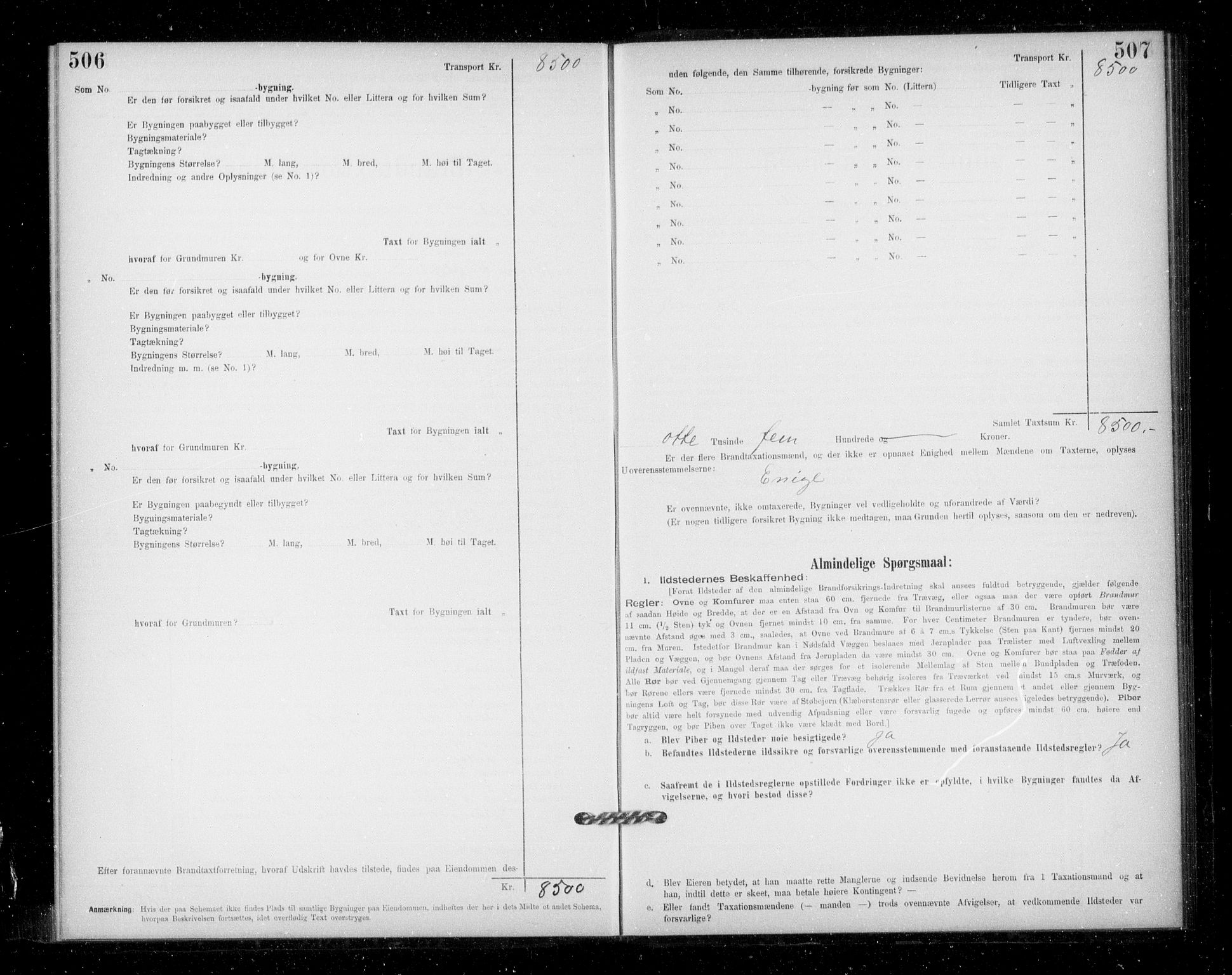 Lensmannen i Jondal, AV/SAB-A-33101/0012/L0005: Branntakstprotokoll, skjematakst, 1894-1951, p. 506-507