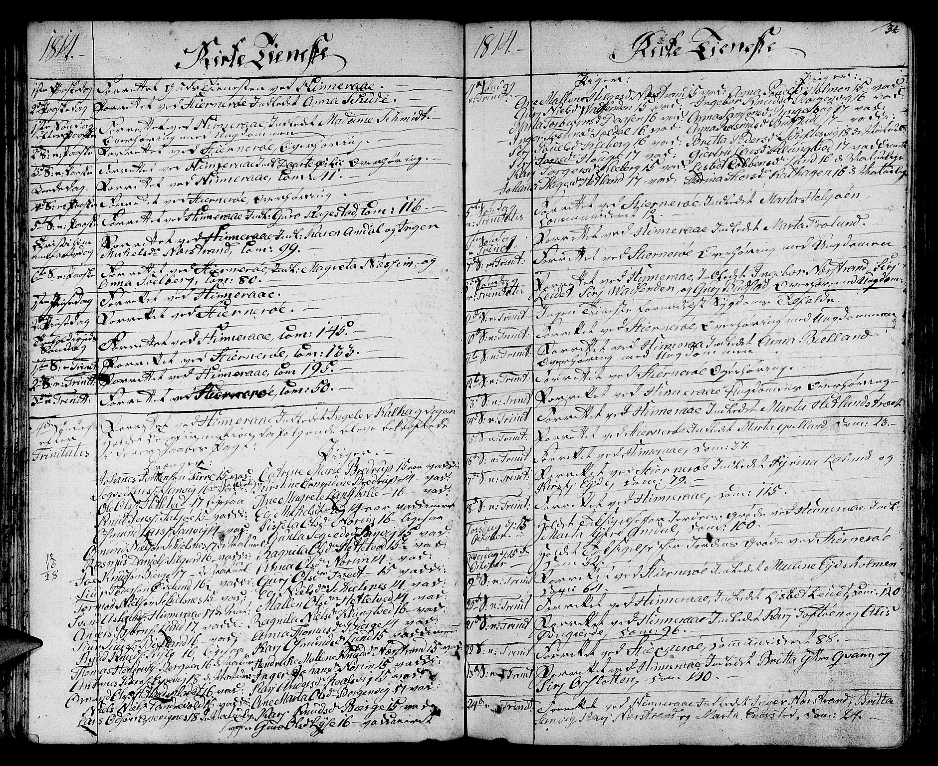 Nedstrand sokneprestkontor, SAST/A-101841/01/IV: Parish register (official) no. A 5, 1795-1816, p. 34