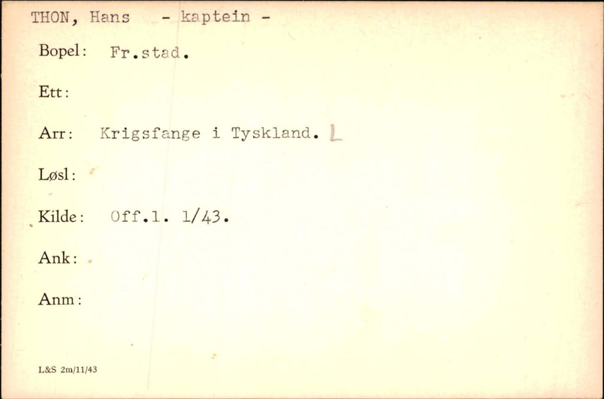 Forsvaret, Forsvarets krigshistoriske avdeling, AV/RA-RAFA-2017/Y/Yf/L0200: II-C-11-2102  -  Norske krigsfanger i Tyskland, 1940-1945, p. 1059